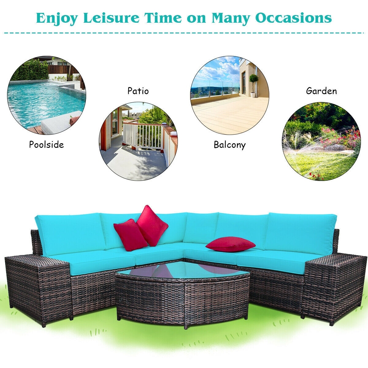 Forclover HBV-HW664TU Patio-Sofas-Daybeds - View #6
