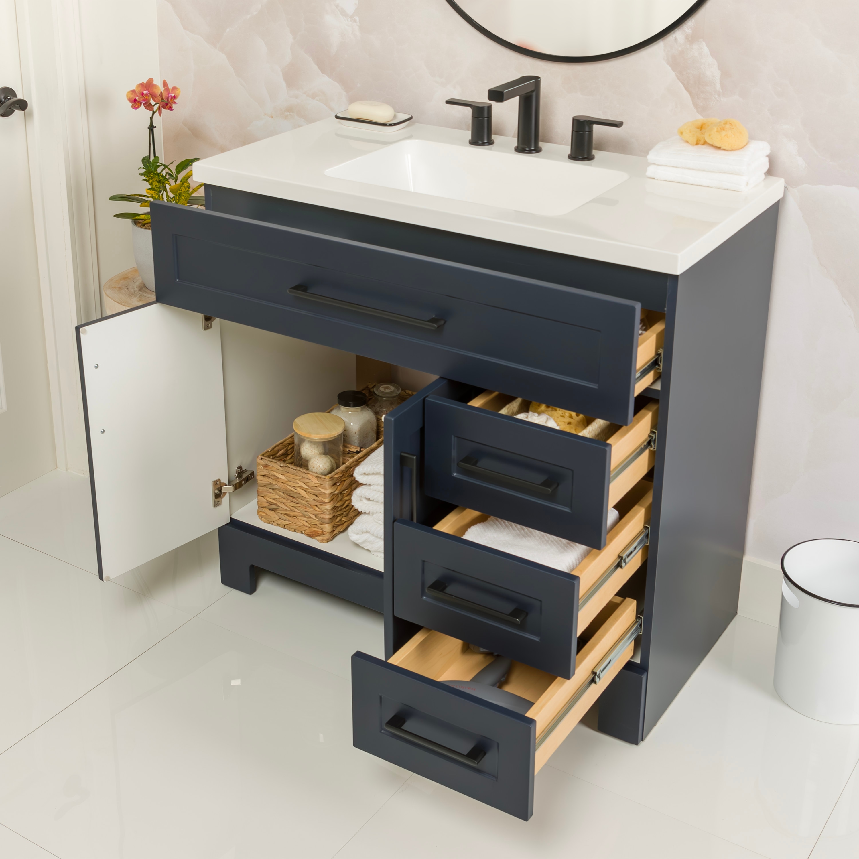 Style Selections CU36P2-DB Bath-Vanity-Combo - View #3
