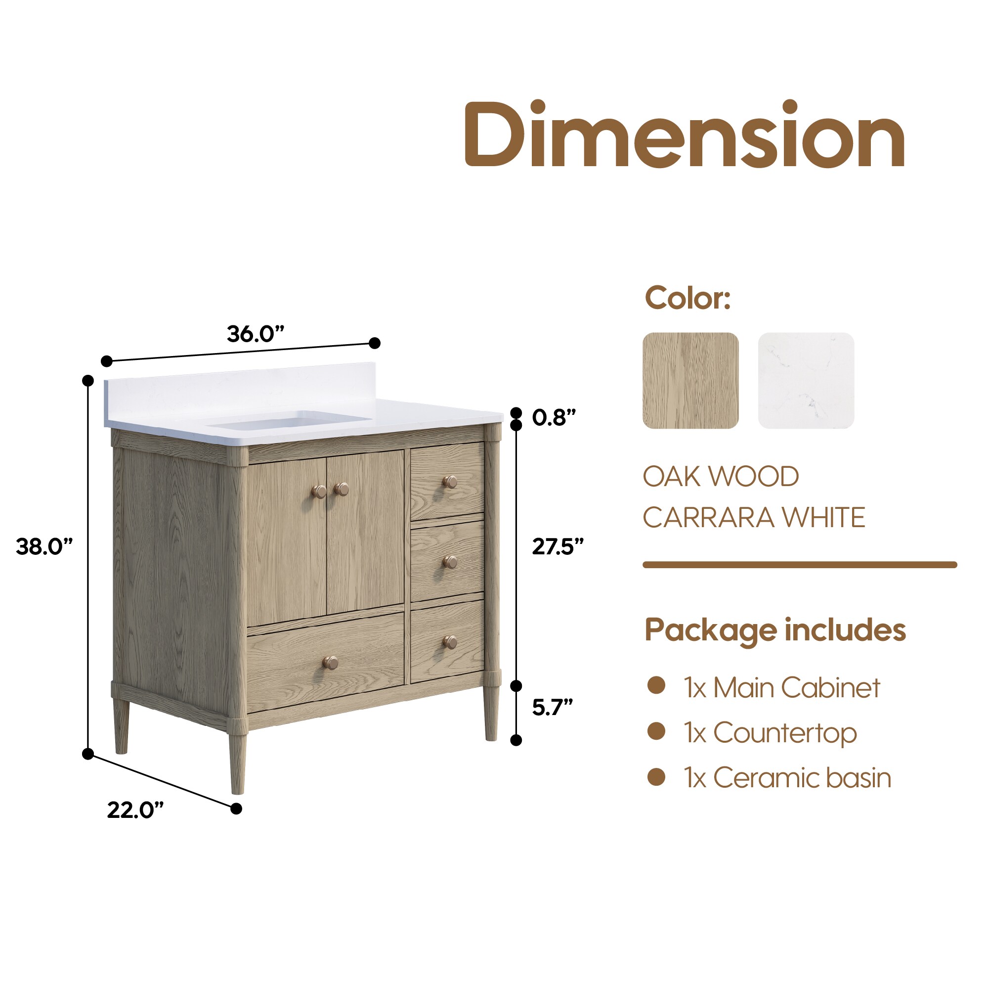 WELLFOR BCB2040MP -LS Bath-Vanity-Combo - View #12
