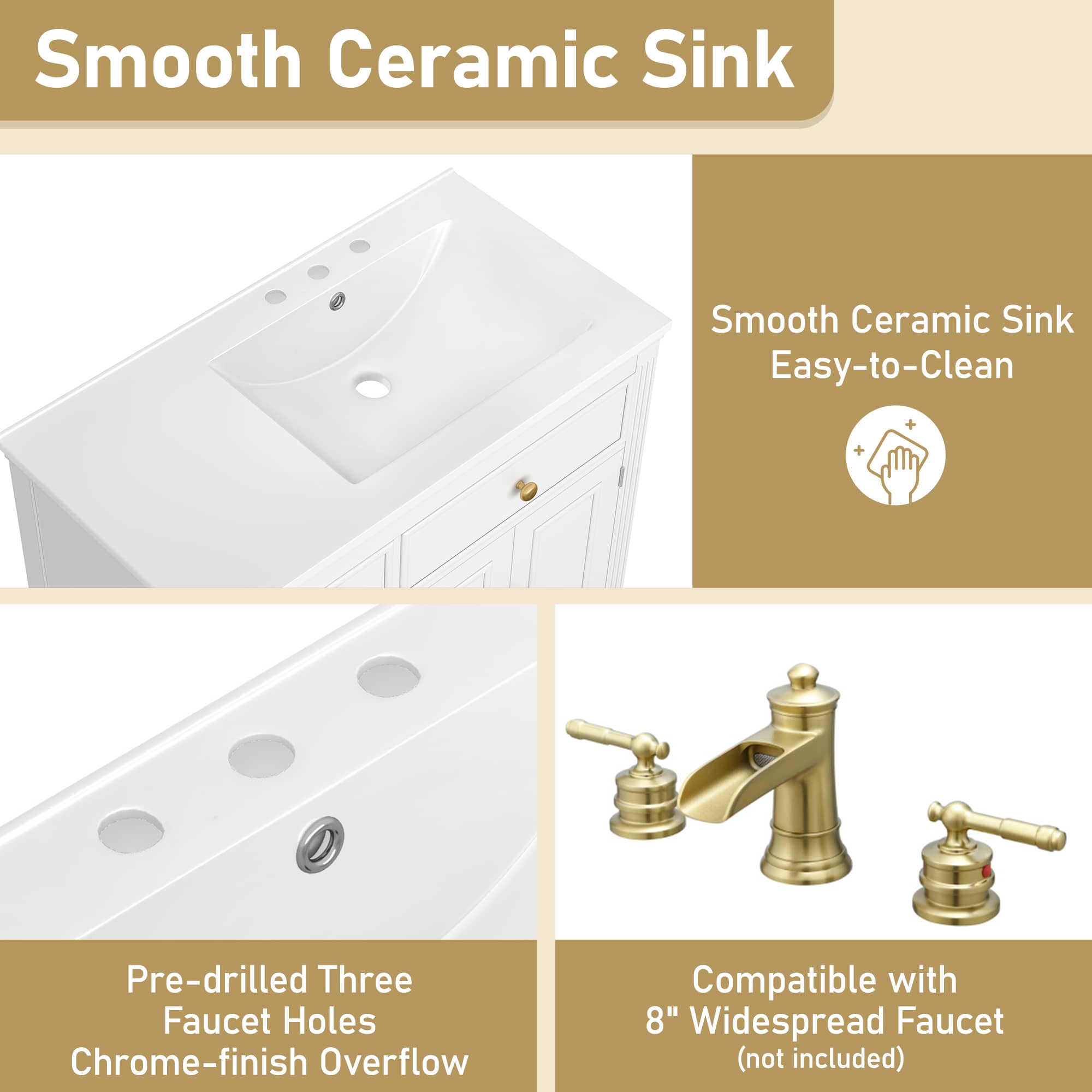 Misty Moon LW0406-NHBO-YSG-16 Bath-Vanity-Combo - View #9