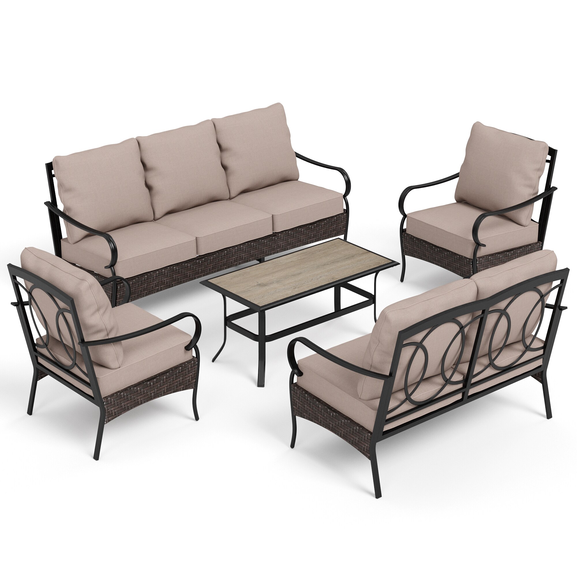 Sunshine Valley CR001-13-7 Patio-Conversation-Sets - View #2