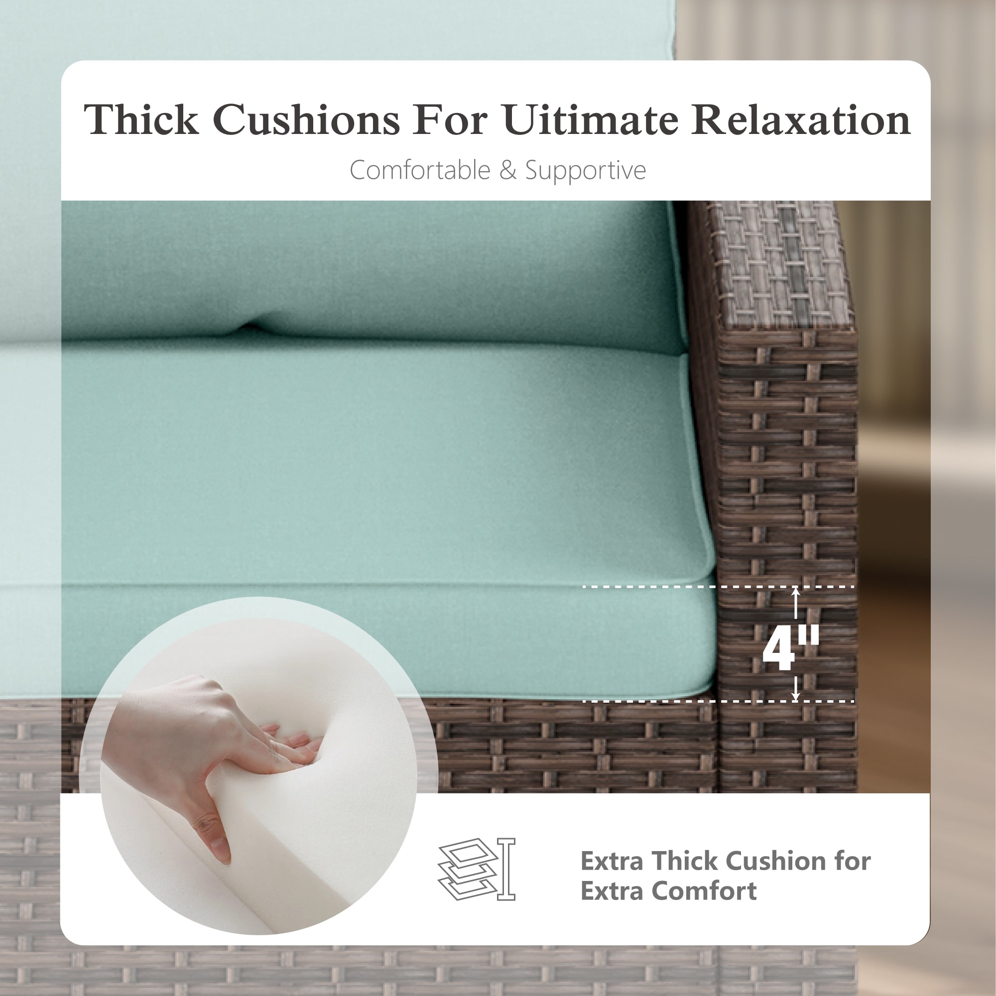 Sunshine Valley CR007-16-7-BU-GS103 Patio-Conversation-Sets - View #9