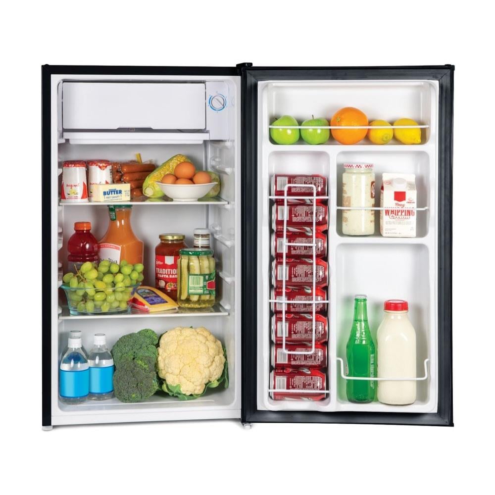 Igloo 3.2-cu ft Freestanding Mini Fridge Freezer Compartment (Black) in ...