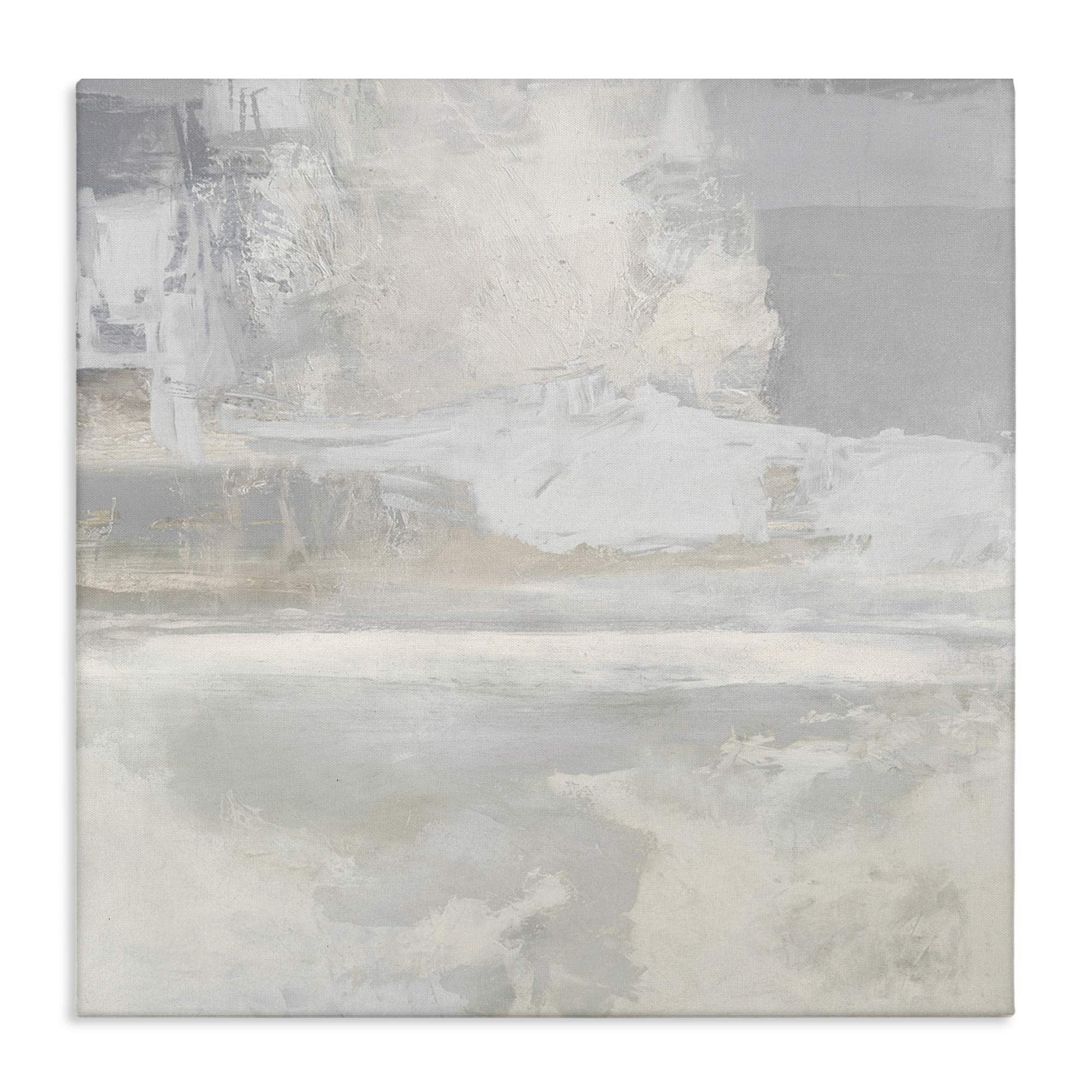 Stupell Industries BS-536-CN-30X30 Serene Abstraction of Grey Canvas Wall Art By Rachel Springer 30 x 30