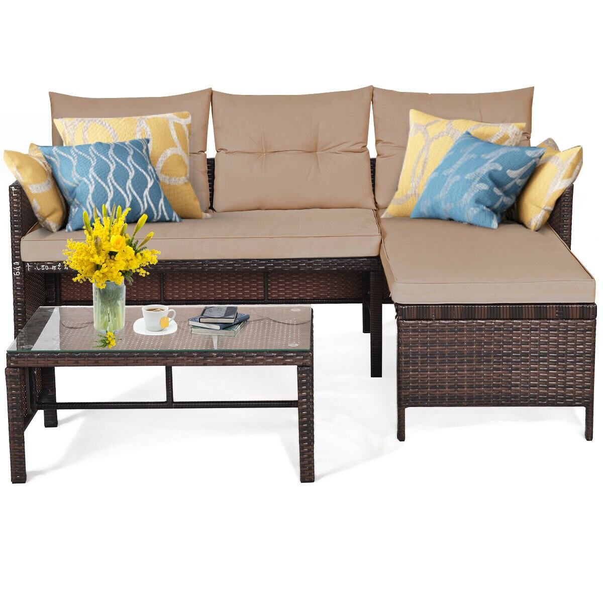 Forclover HYFE-62861BN Patio-Conversation-Sets - View #9