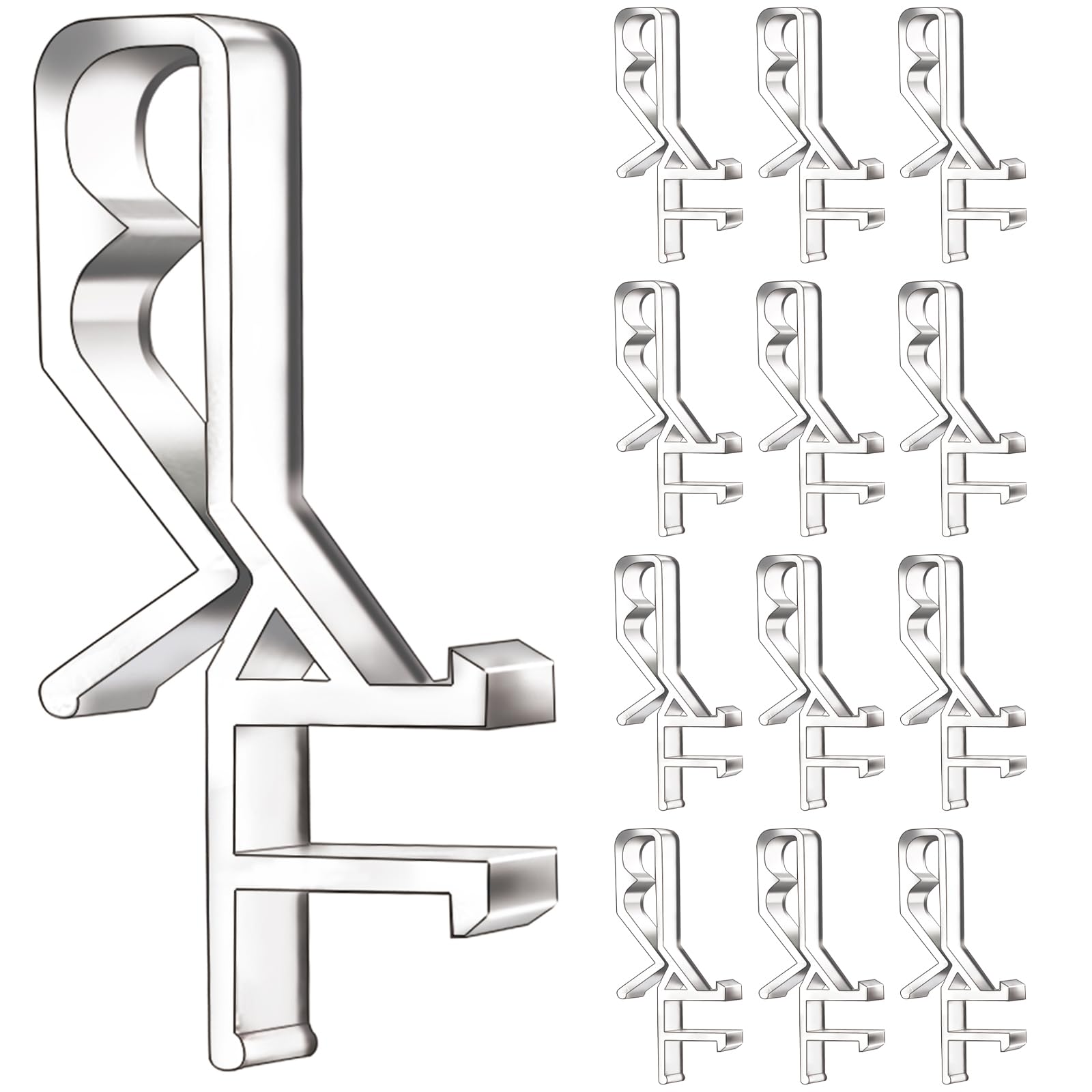 LAIFUCAM 12 PCS Hidden Valance Clips for Window Blinds 1-7/8 inch Clear ...
