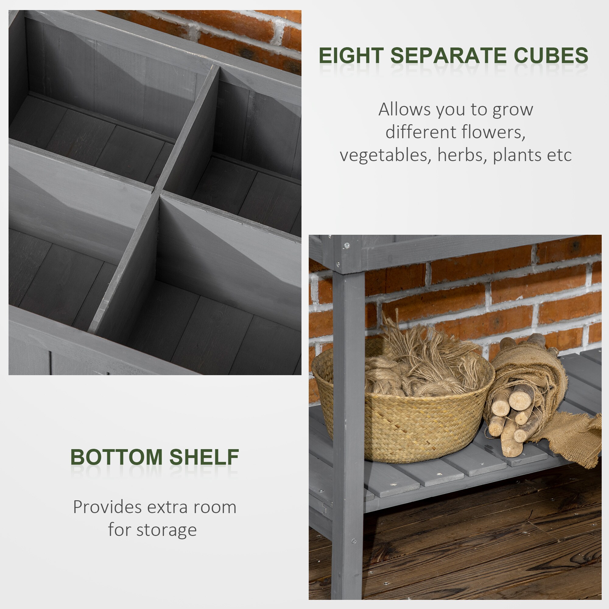 Outsunny 845-238V01CG Raised-Planter-Boxes - View #4
