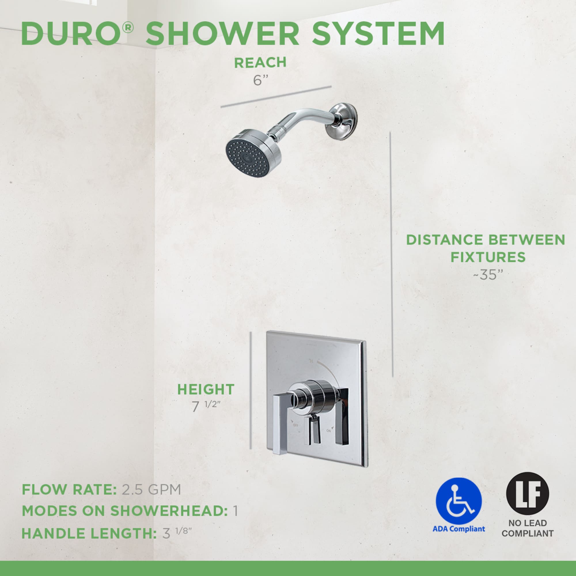 Symmons S-3601-1.5-TRM Tub-Shower-Faucets - View #6