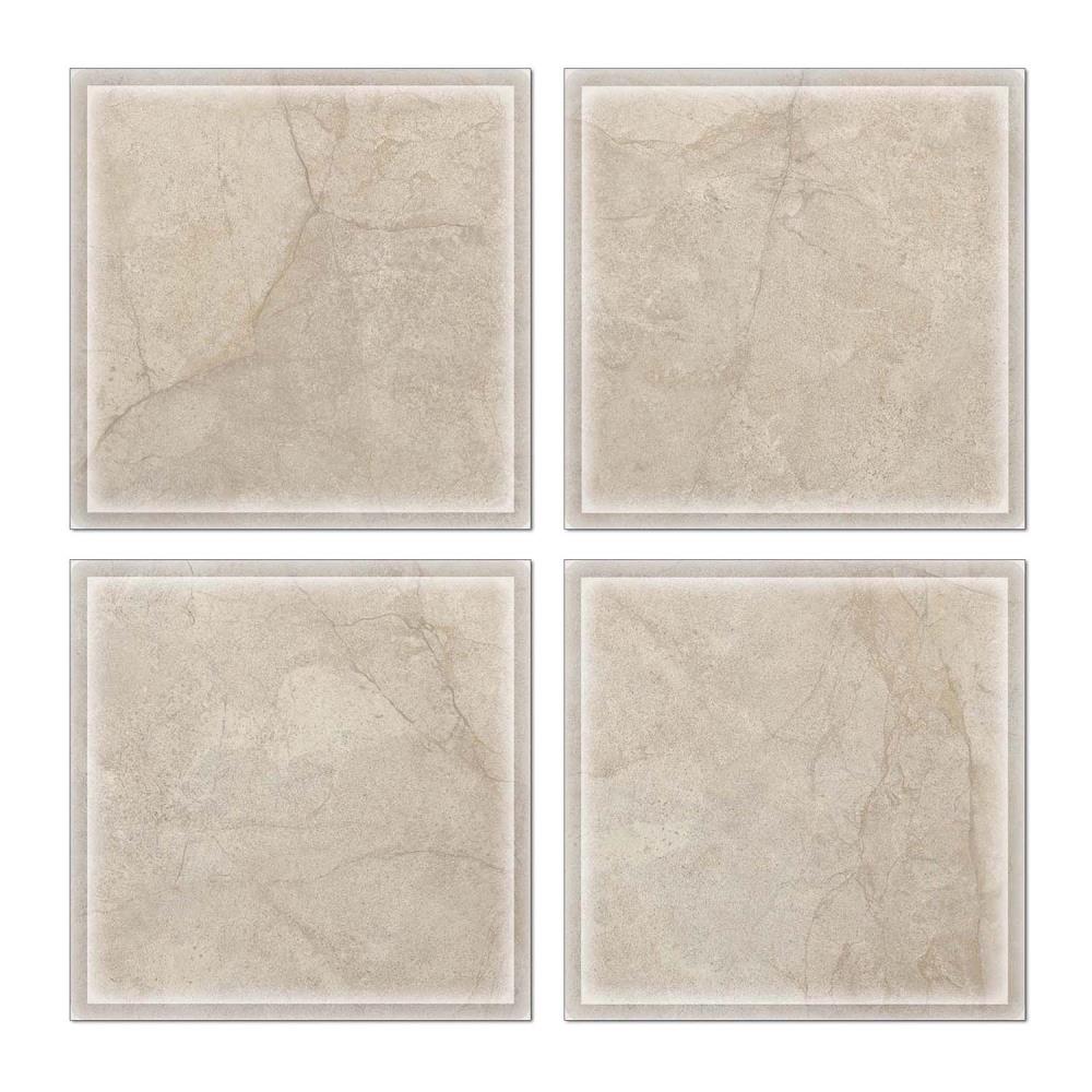 Instant Mosaic 7560103 Upscale Designs 32-Pack Multicolor 6-in x 6-in Glossy Glass Random Wall Tile