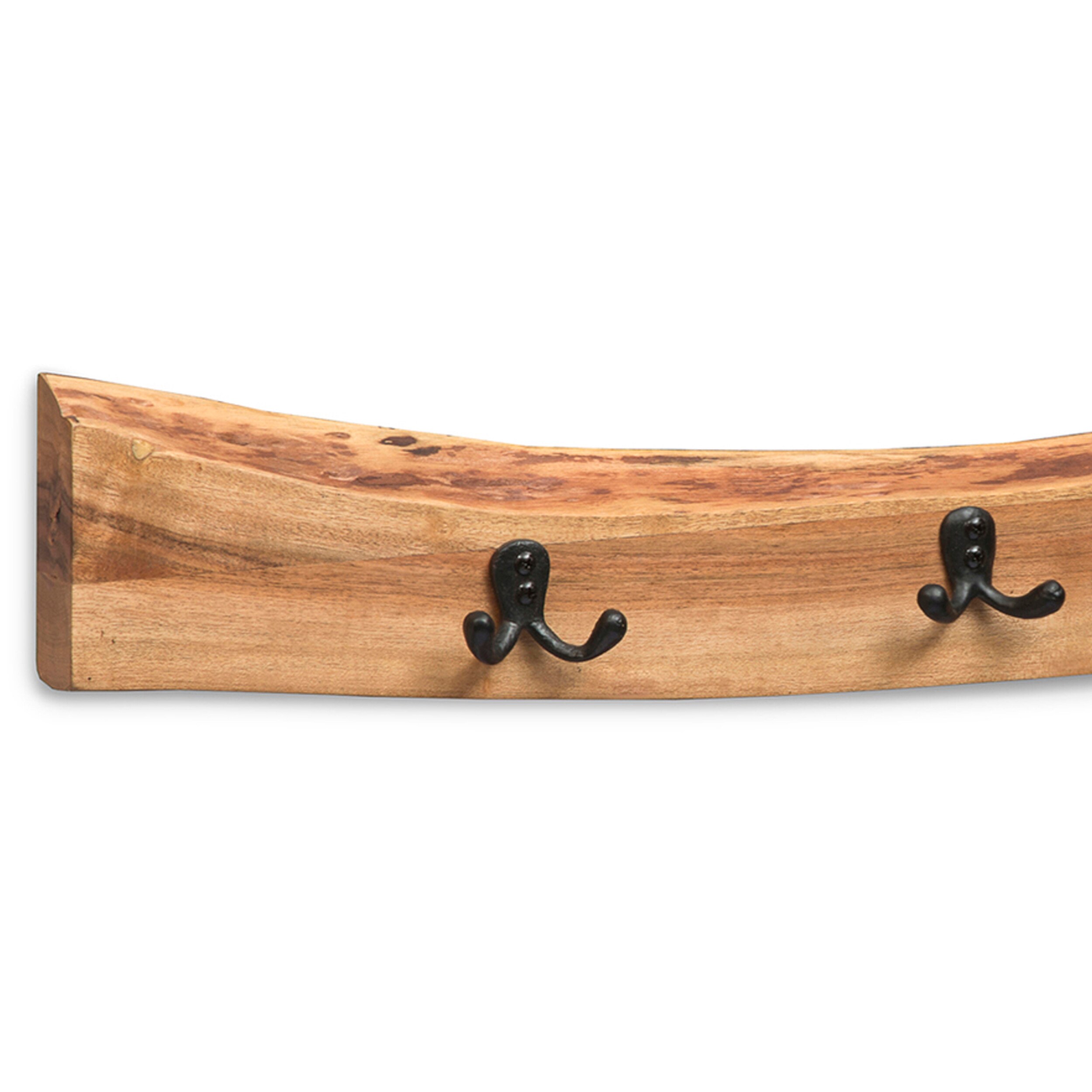 Alaterre Furniture Hairpin Natural Live Edge 48 Bench with Coat Hook Shelf  Set, 1 - Baker's