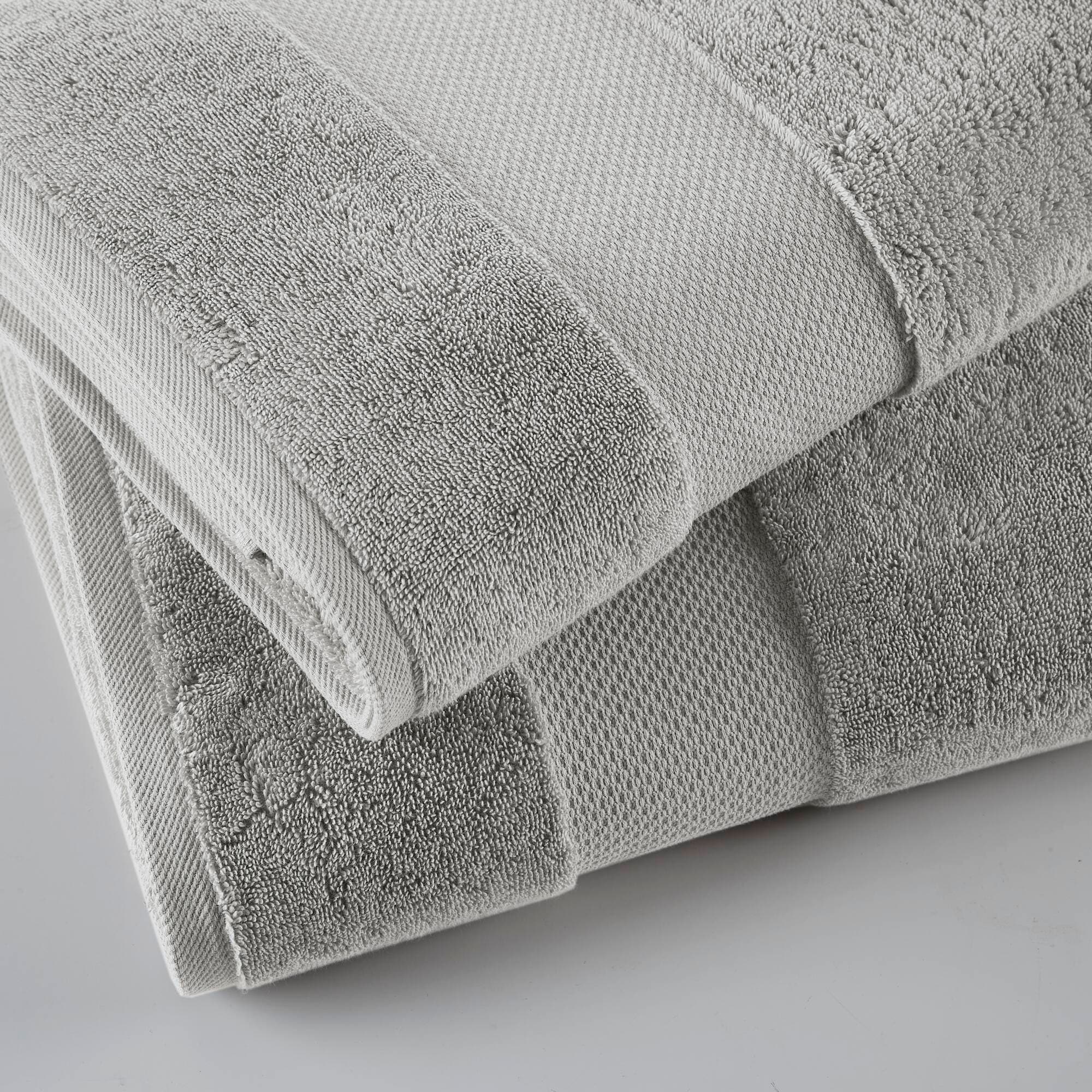 Madison Park Signature MPS73-533 2-Piece Grey Cotton Bath Sheet