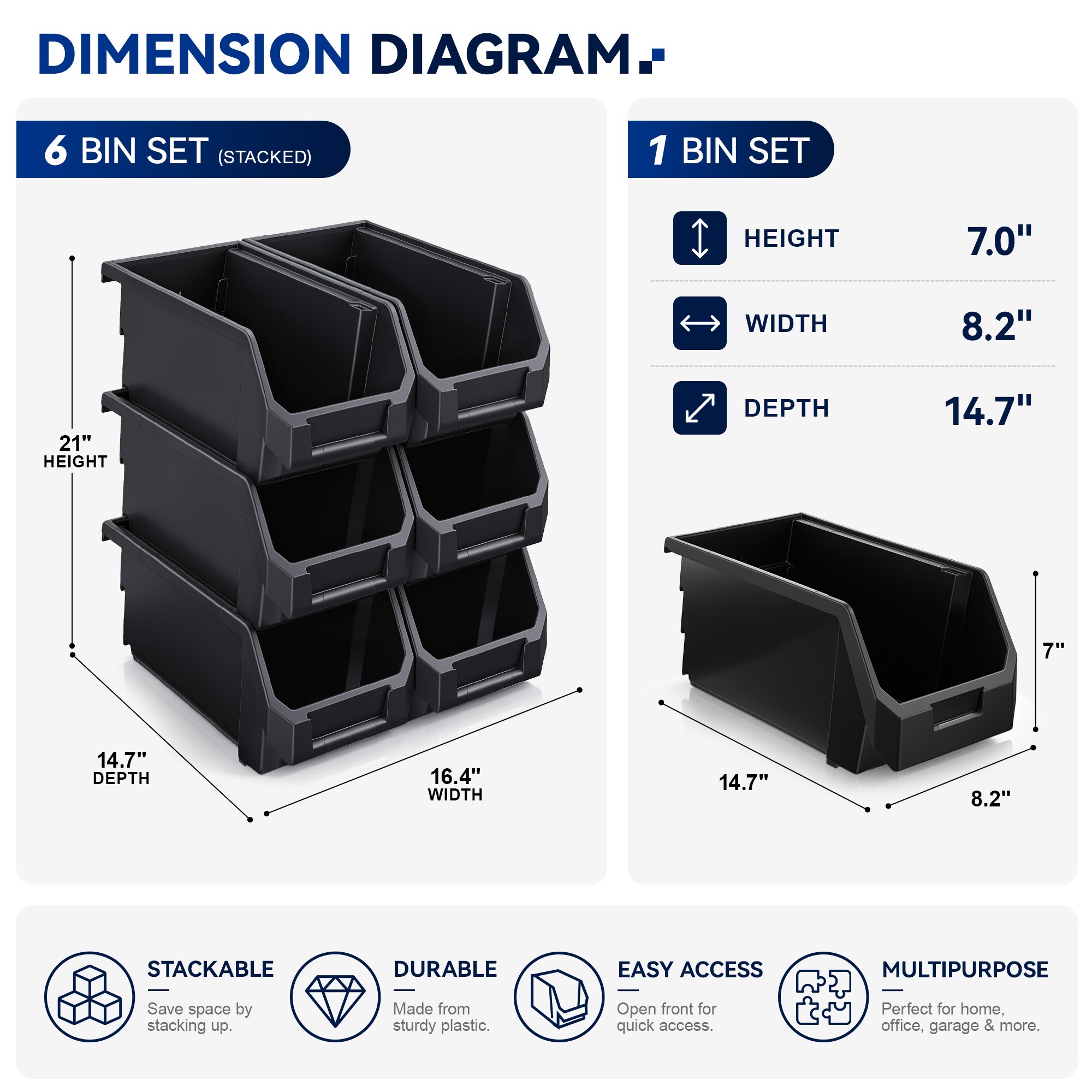 SORBUS SK-LG6-BLK-K Pull-Out-Cabinet-Baskets - View #3