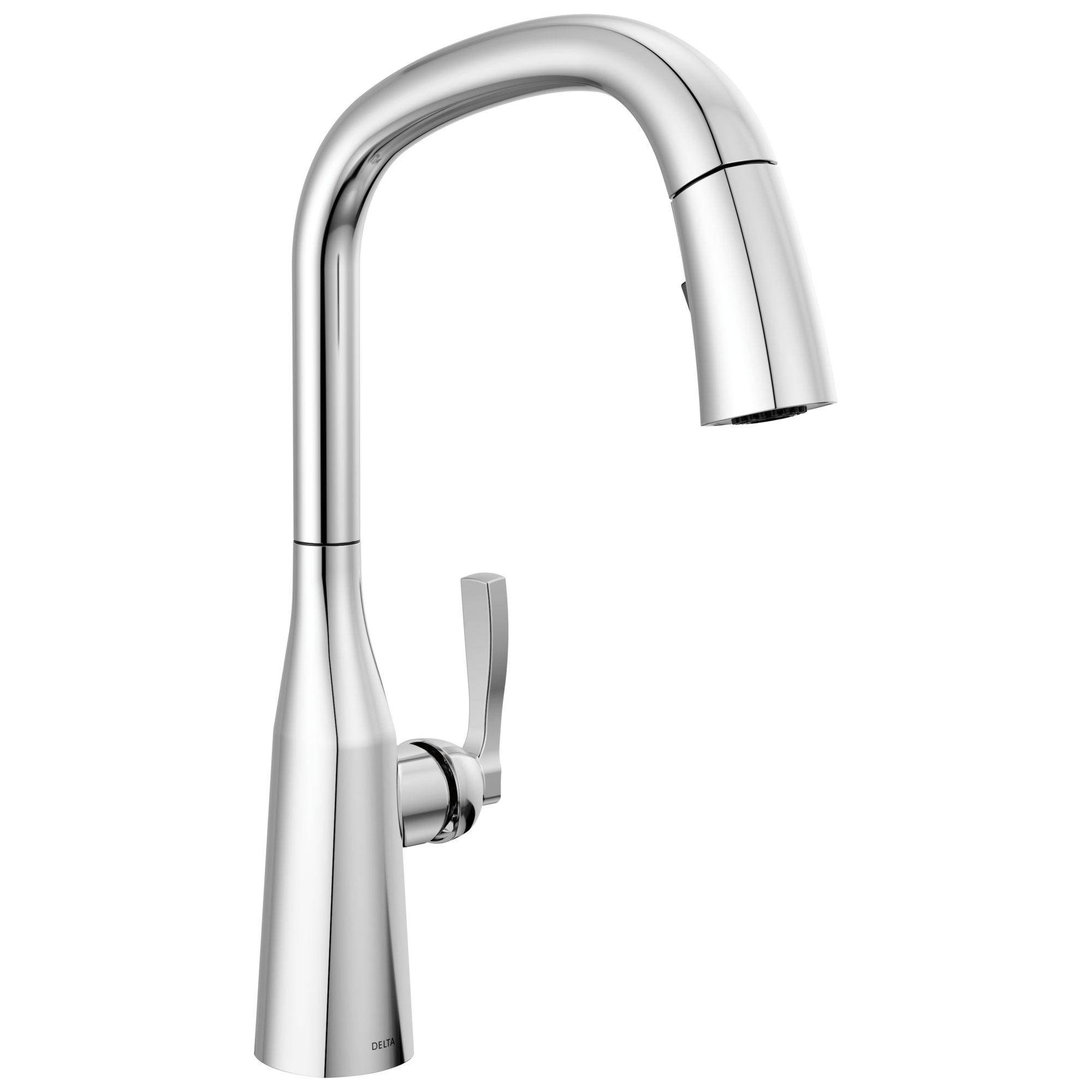 Delta 9176-PR-DST Stryke Lumicoat Chrome Single Handle Deck-mount Pull-down Kitchen Faucet with Sprayer