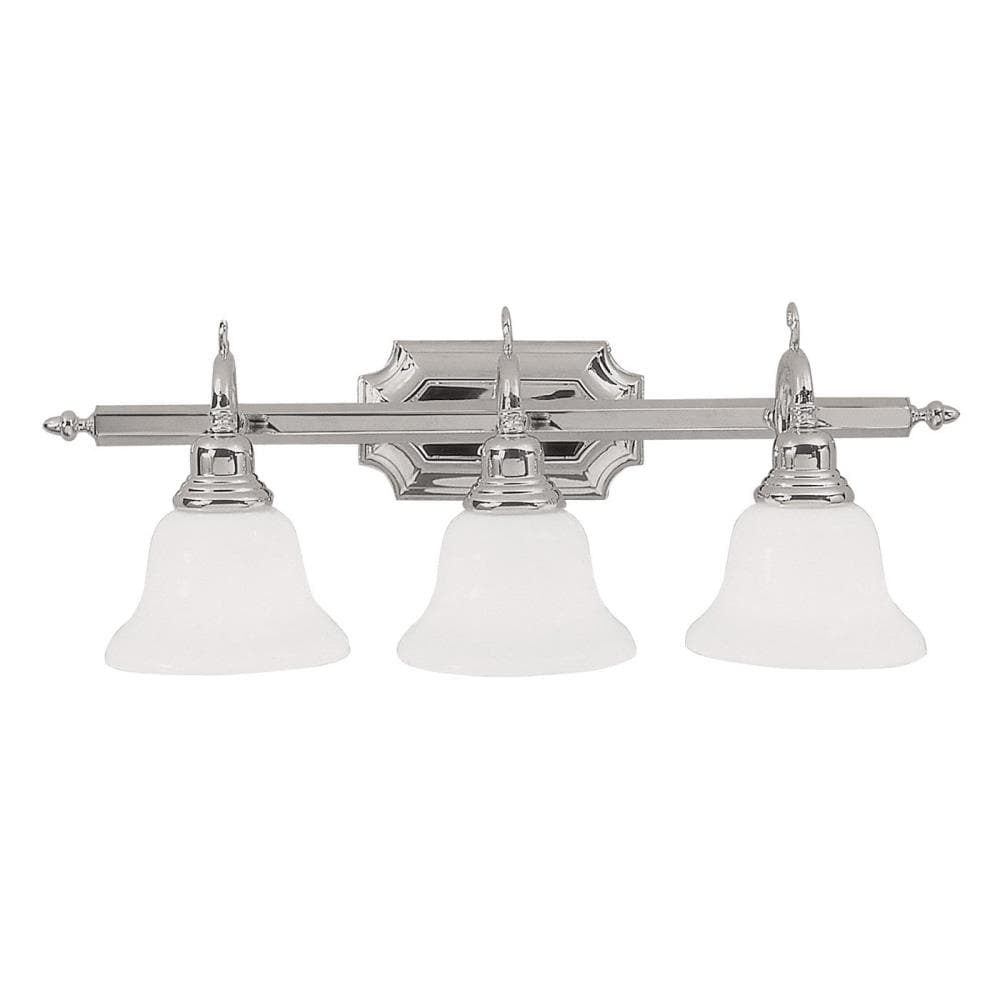 Livex Lighting 1283-05 French Regency 3 -Light Chrome Traditional Vanity light