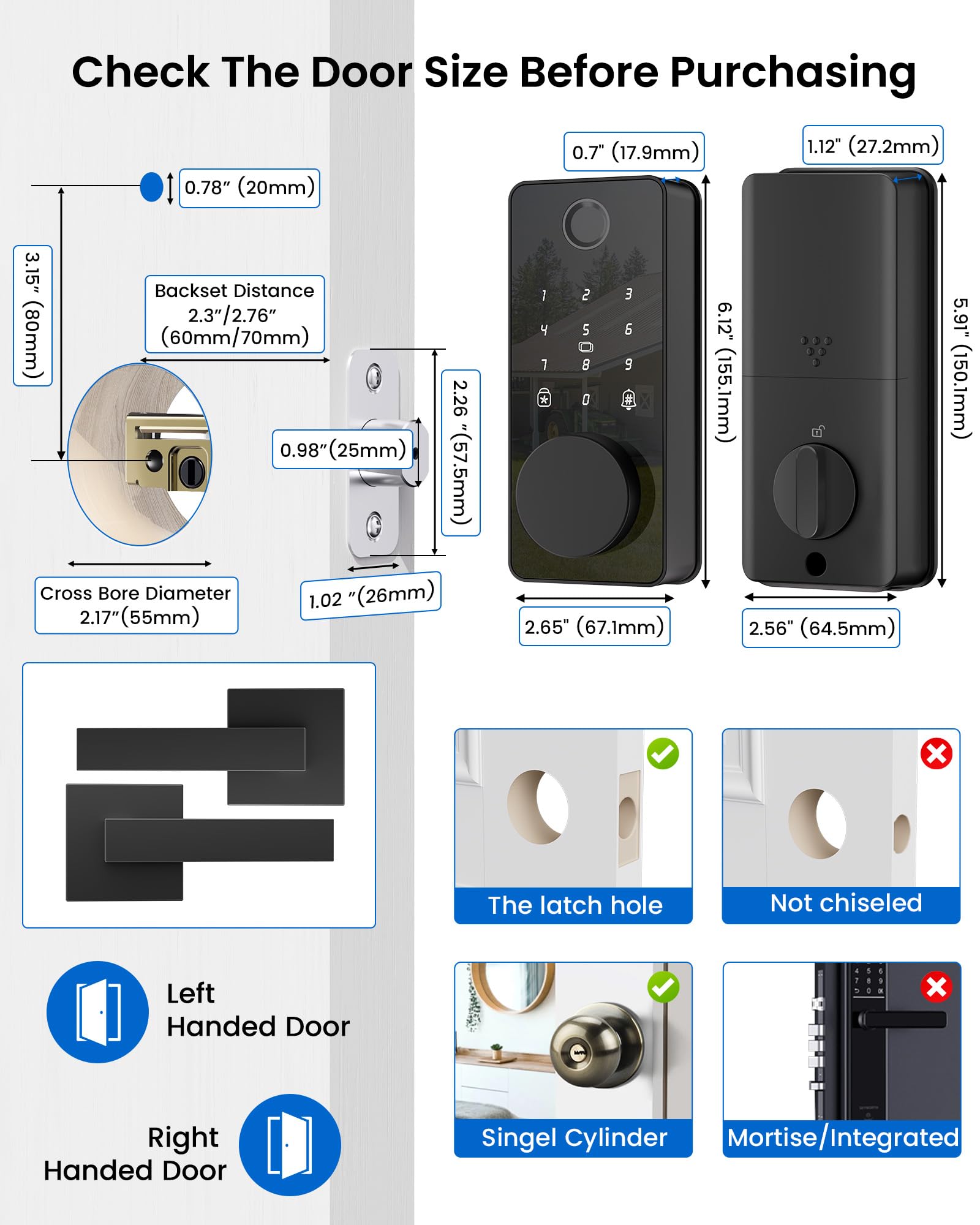 Phewnyzo LPW0803W477 Electronic-Door-Locks - View #8