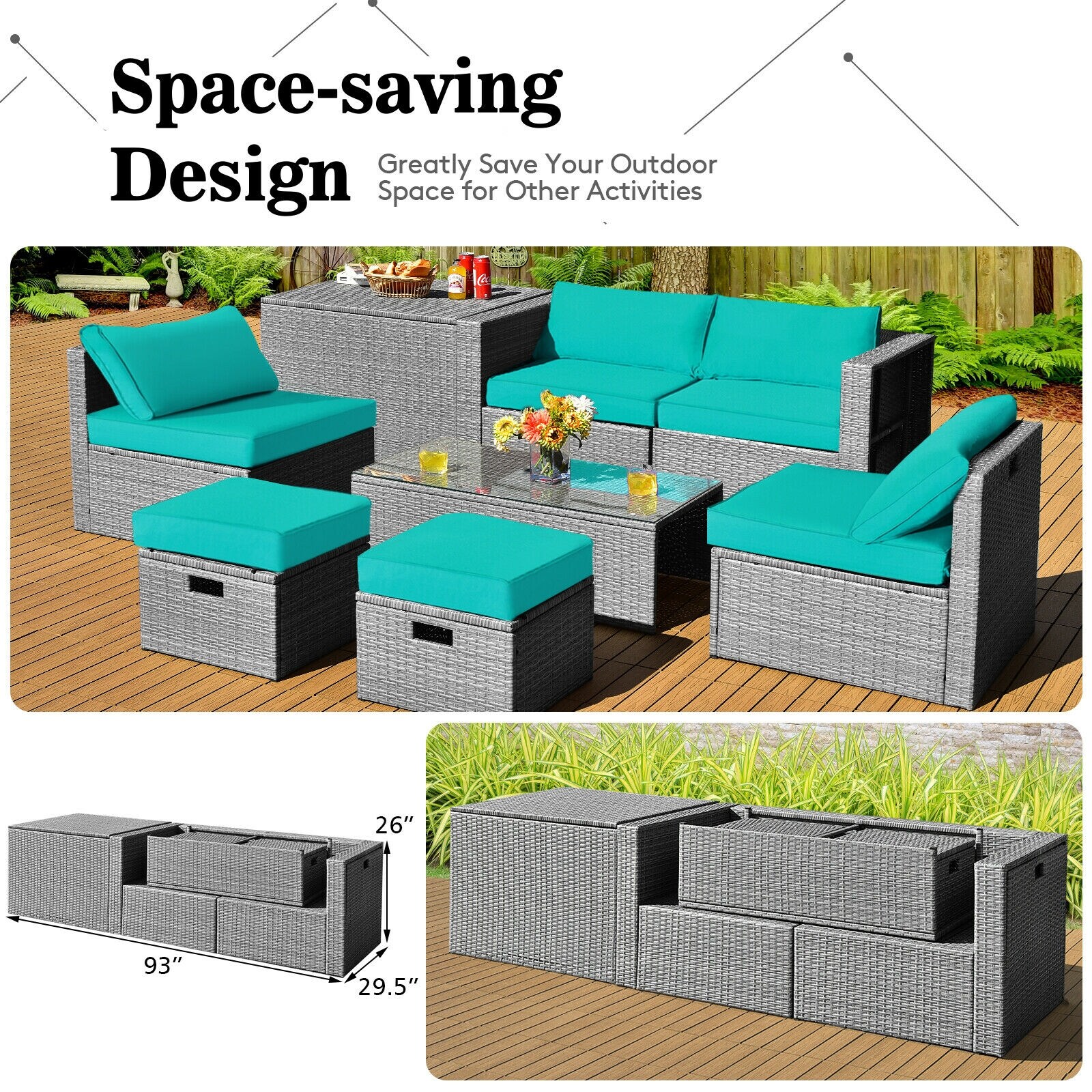 Volenca VOL-E6BKPD Patio-Sofas-Daybeds - View #5