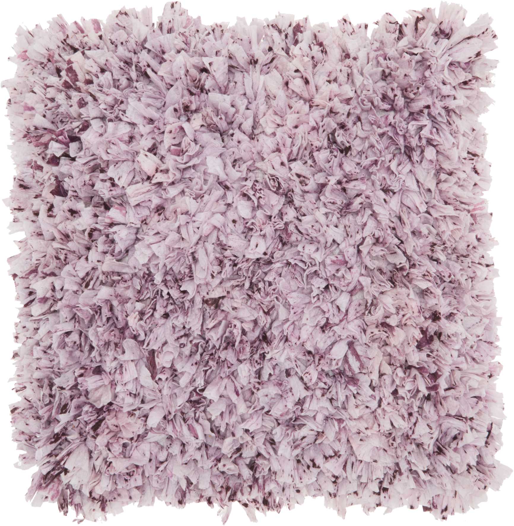 Mina Victory 798019065829 Chindi 15-in x 15-in Purple Rectangular Indoor Decorative Pillow