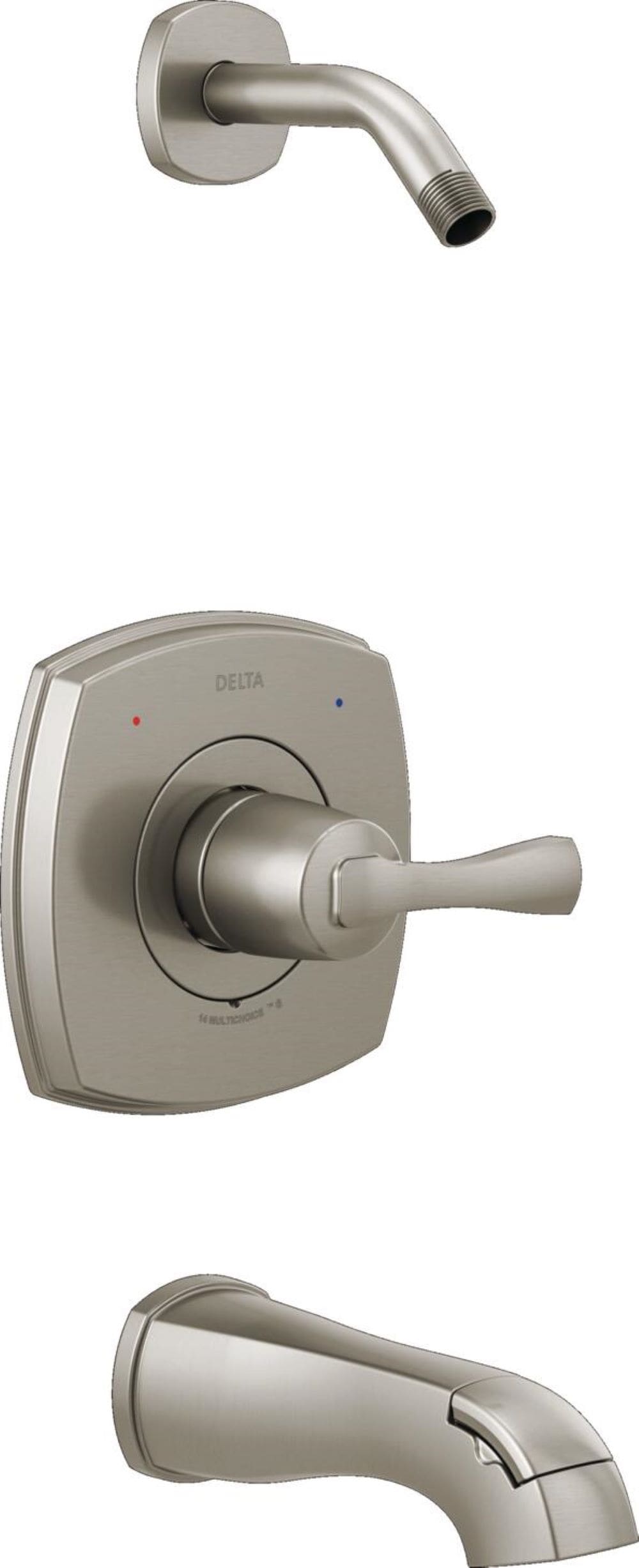Delta T14476-SS-PR-LHD Lumicoat Stainless 1-handle Sold separately Bathtub and shower Faucet