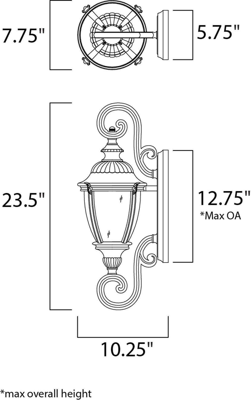 Maxim Lighting 40287WGET Outdoor-Wall-Lighting - View #2