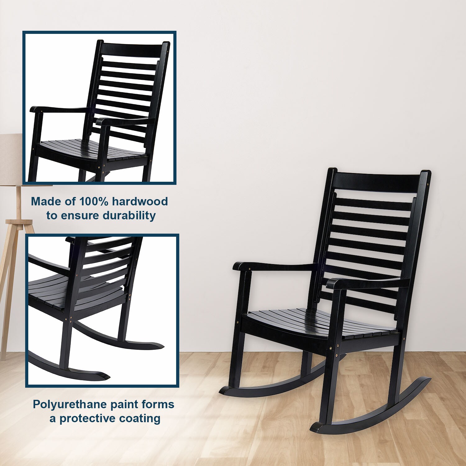 Shine Company 4337BK Patio-Chairs - View #7