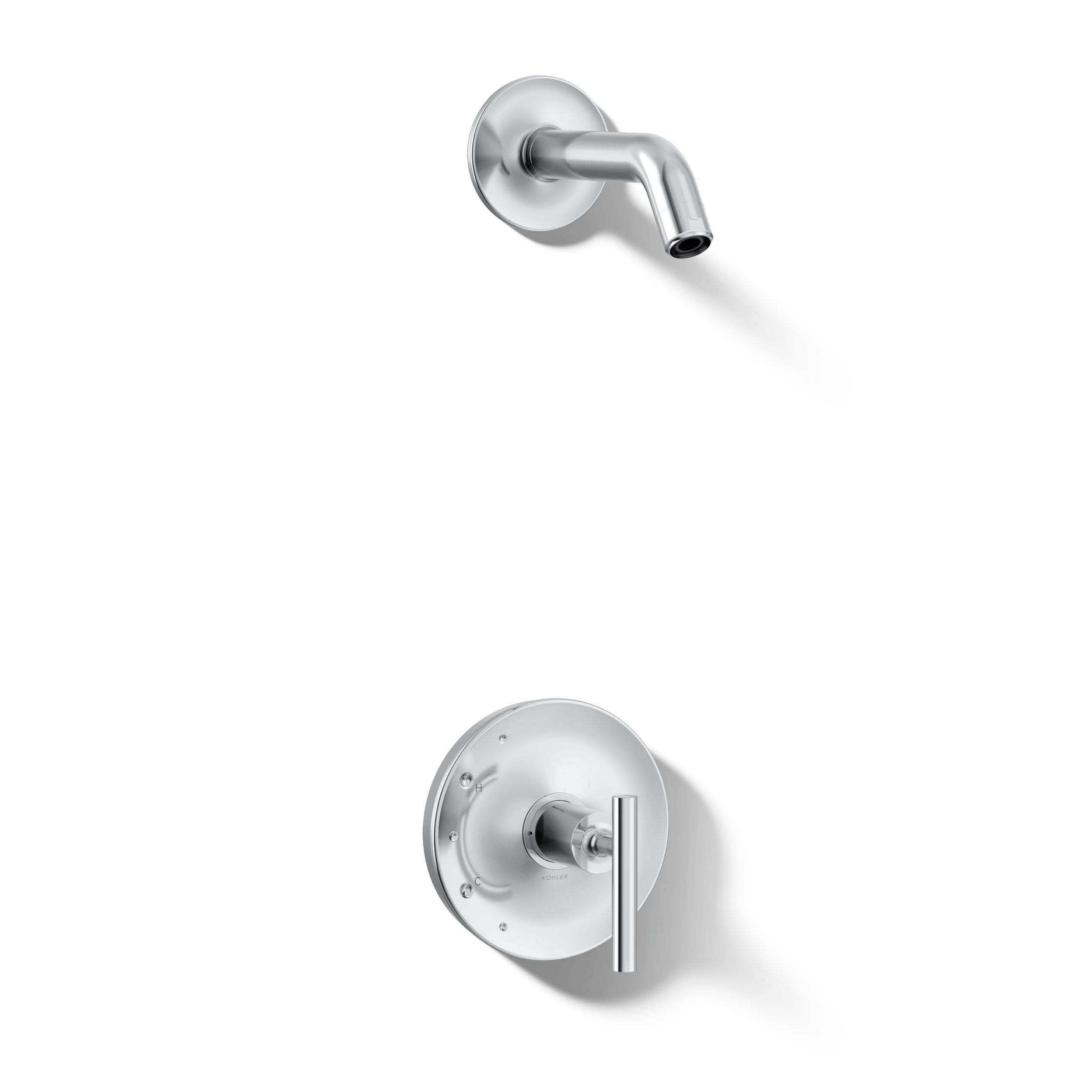 KOHLER TLS14422-4-CP Purist Polished Chrome 1-handle Sold separately Shower Faucet No (not included)