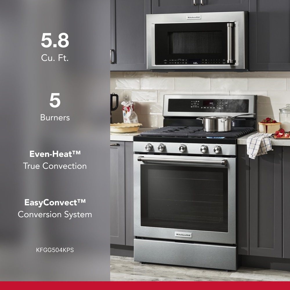 KitchenAid KFGG504KPS Freestanding-Gas-Ranges - View #4