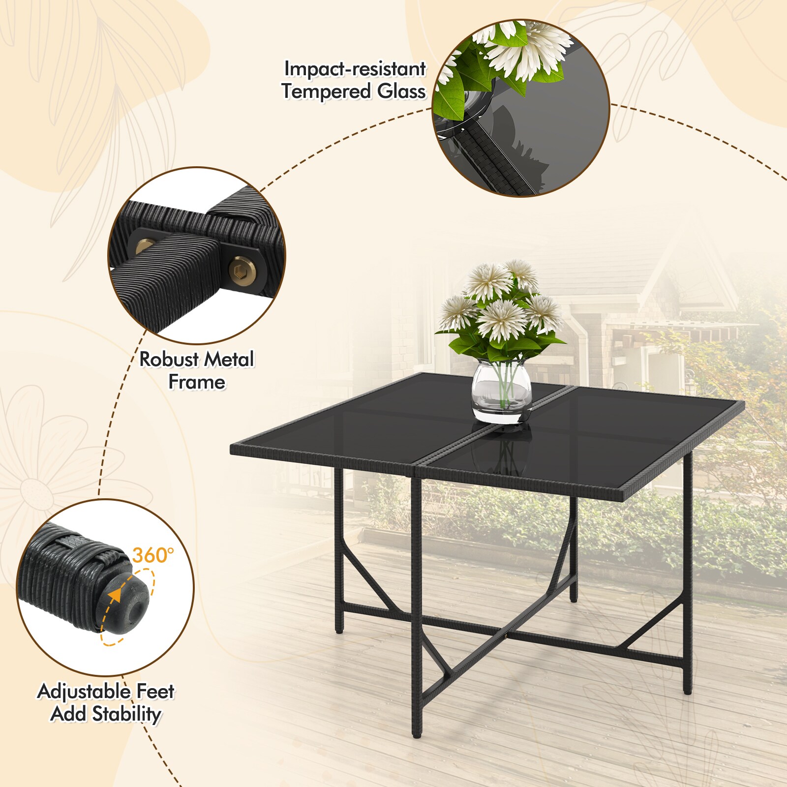 WELLFOR GIZWY247BE Patio-Dining-Sets - View #6
