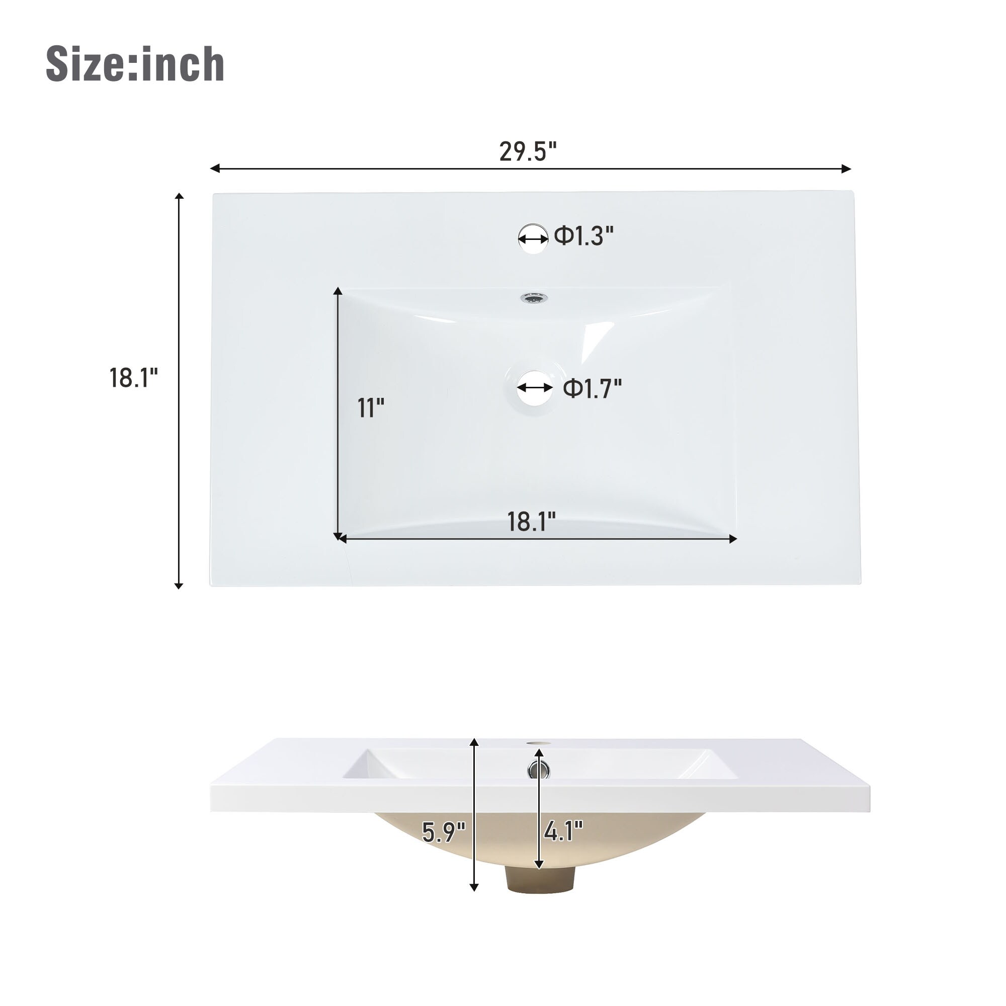 MELLIN LSA311024 Vanity-Tops - View #2