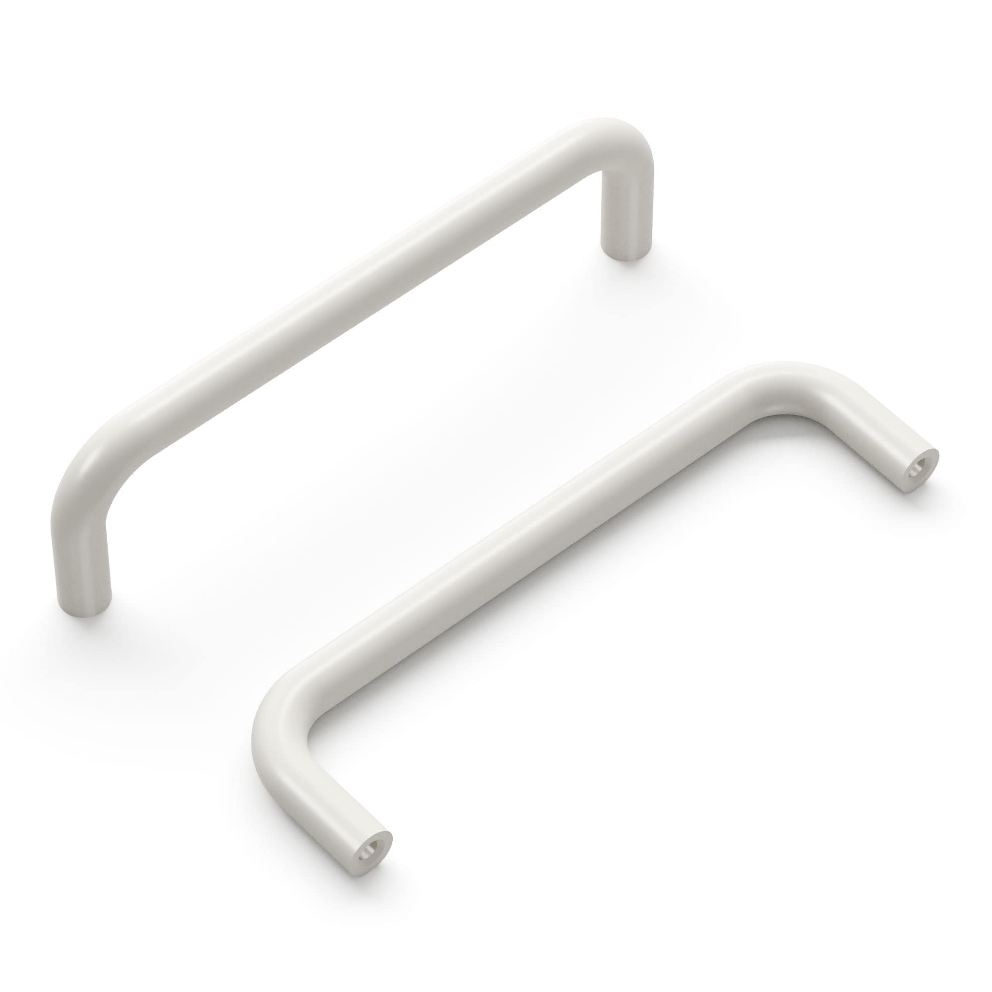 Hickory Hardware PW355-24 Wire Pulls 4-in , 102mm Center to Center White Rectangular Bar Drawer Pulls