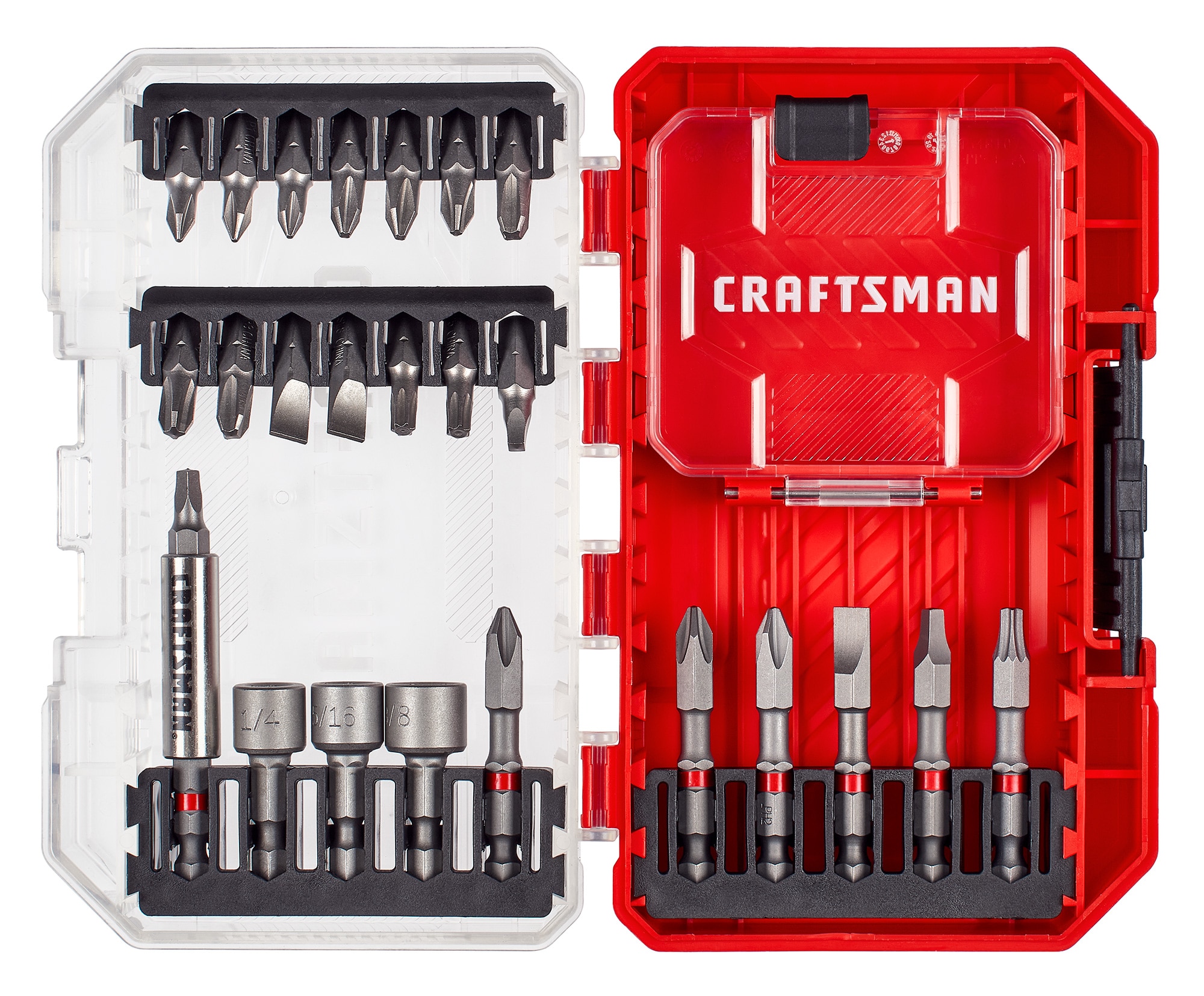 TOOLMAN 50 pcs T handle Drill Bit Screwdriver Set Compact Hand Tool Magnetic 