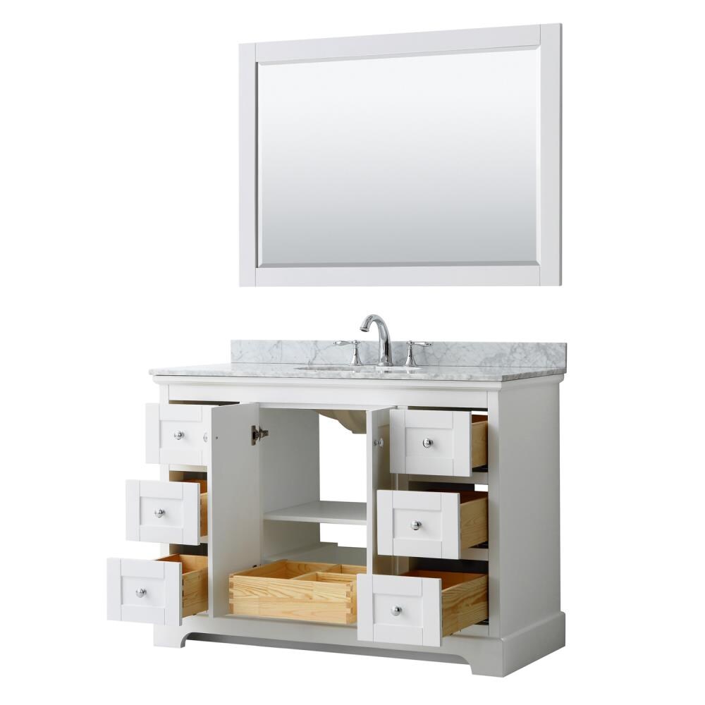 Wyndham Collection WCV232348SWHCMUNOM46 Bath-Vanity-Combo - View #2