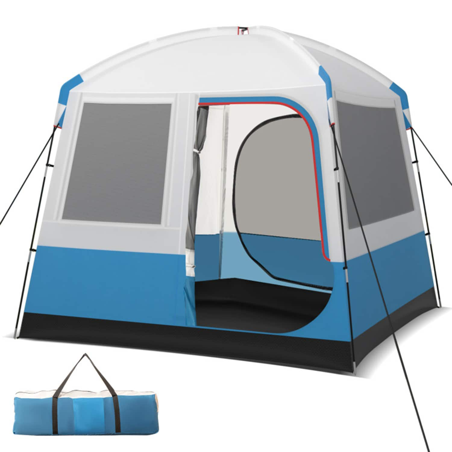 Mondawe Camping Tents Polyester 5 Person Tent MO NP11643WH at Lowes