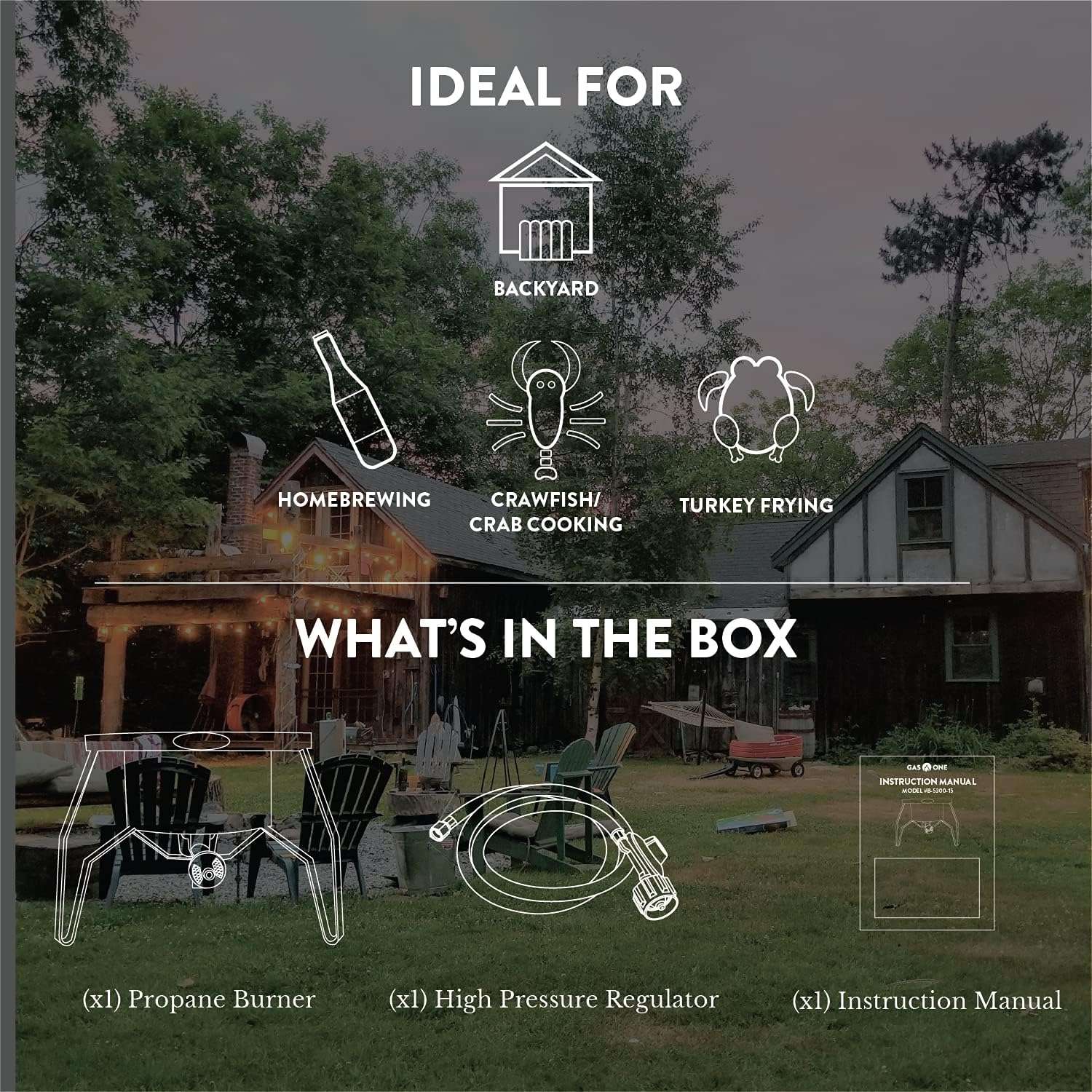 GasOne B-5300-15 Outdoor-Burners-Stoves - View #3