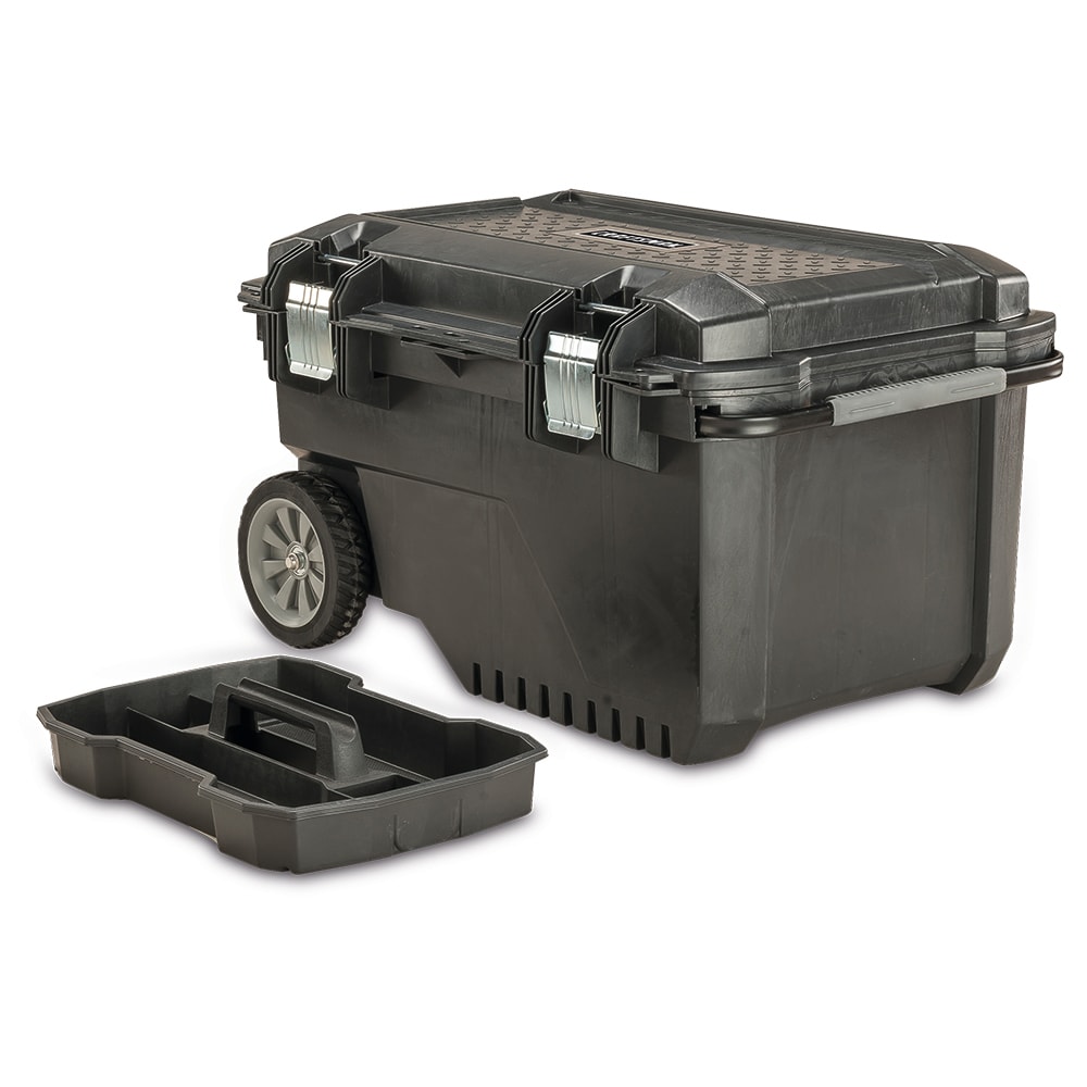 Husky 23 in. 50 Gal. Black Rolling Toolbox with Keyed Lock and