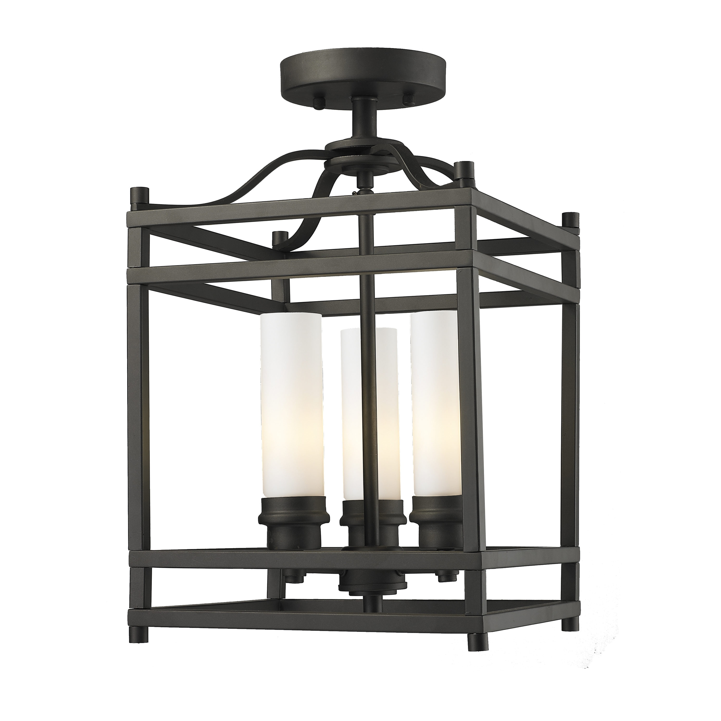 Z-Lite 181SF Altadore 1-Light Bronze Semi-Flush mount light