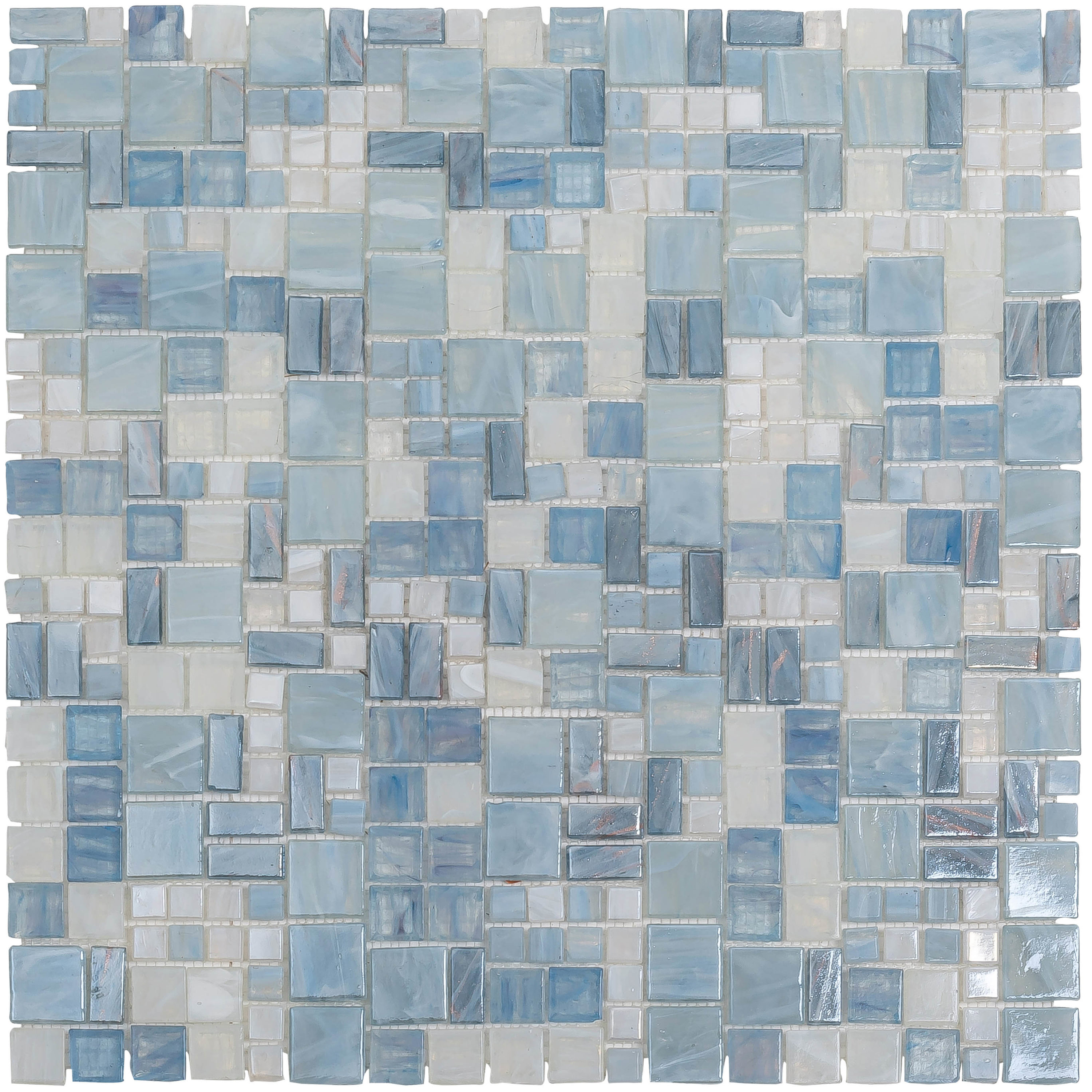 Apollo Tile APLARS8801ASAMPLE Sample- Majeste Gray 4-in x 4-in Glazed Glass Floor and Wall Tile