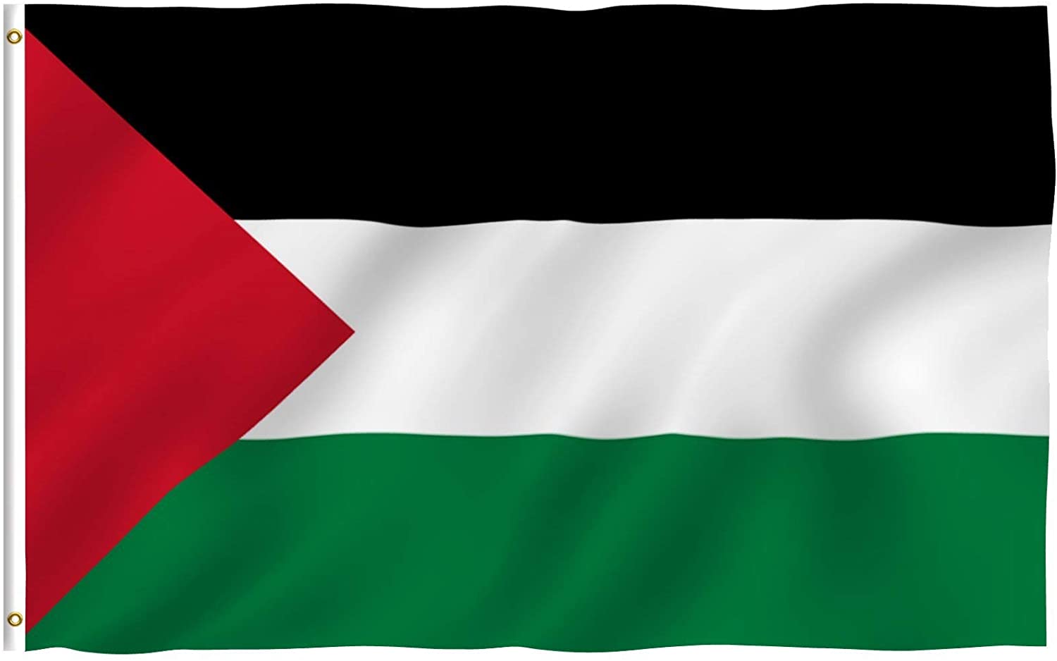 Palestine Dura Flag 5 x 3 FT Heavy Duty Durable With Clips and Hooks 