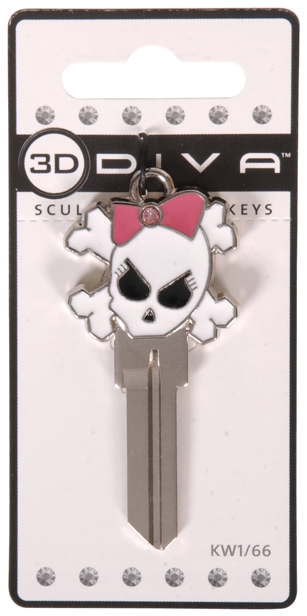 Hillman 446326 Silver/White 66 Brass House/Entry Key Blank