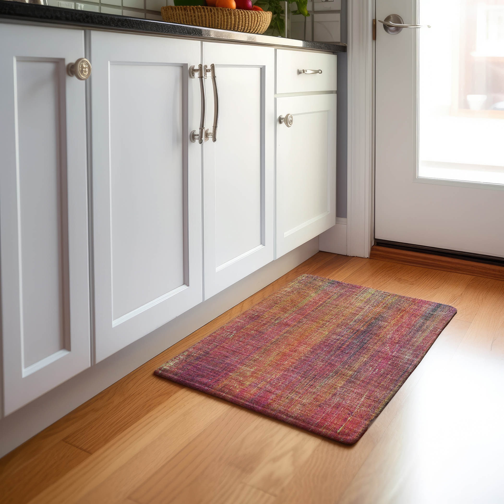 Addison Rugs AMF530AQ8RO Mayfield AMF530AQ 8 x 8 (ft) Loomed Polyester Aqua Round Indoor Geometric Machine washable Area rug
