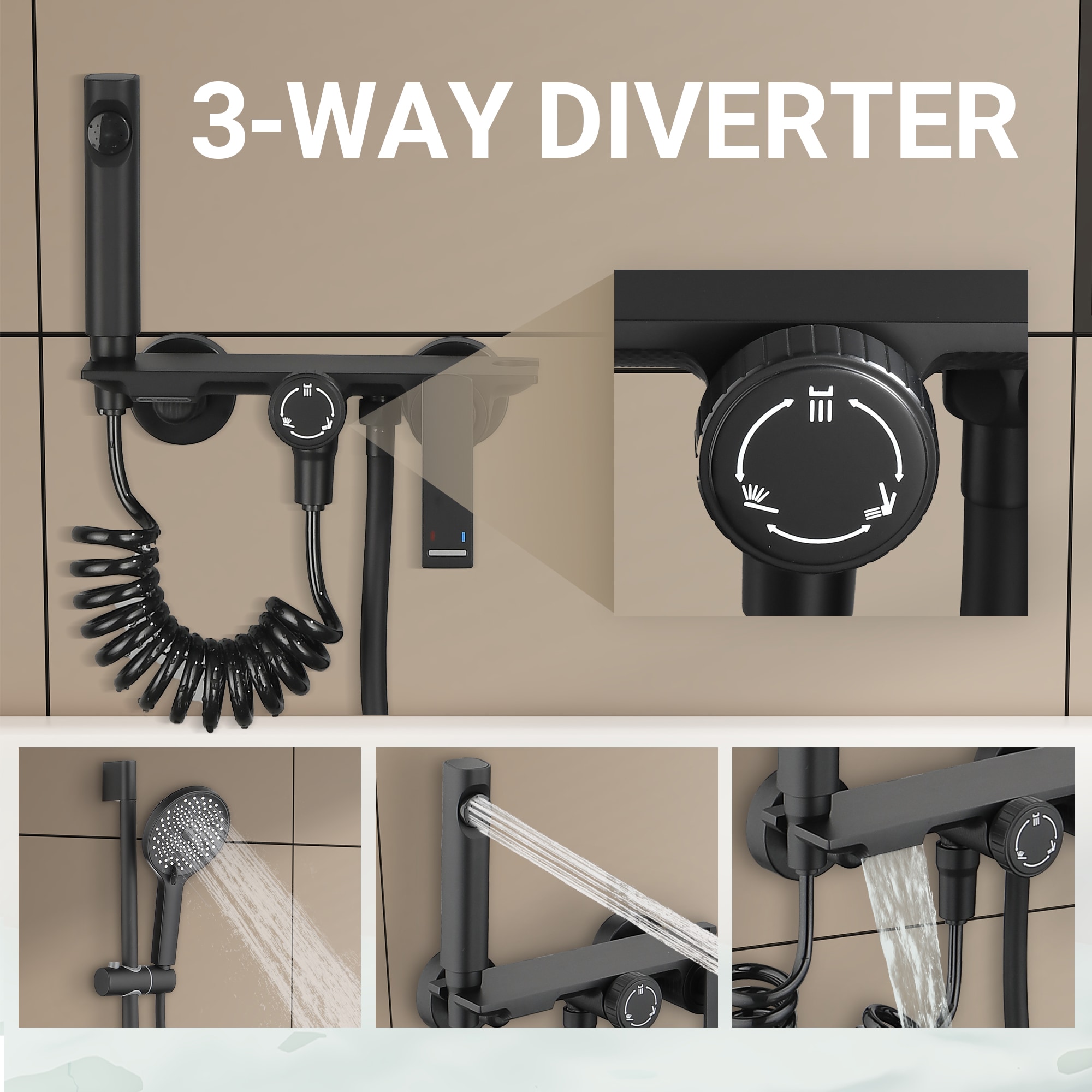 LUCKY ONE MD-JMSW02386 Showerhead-Bar-Panels - View #9
