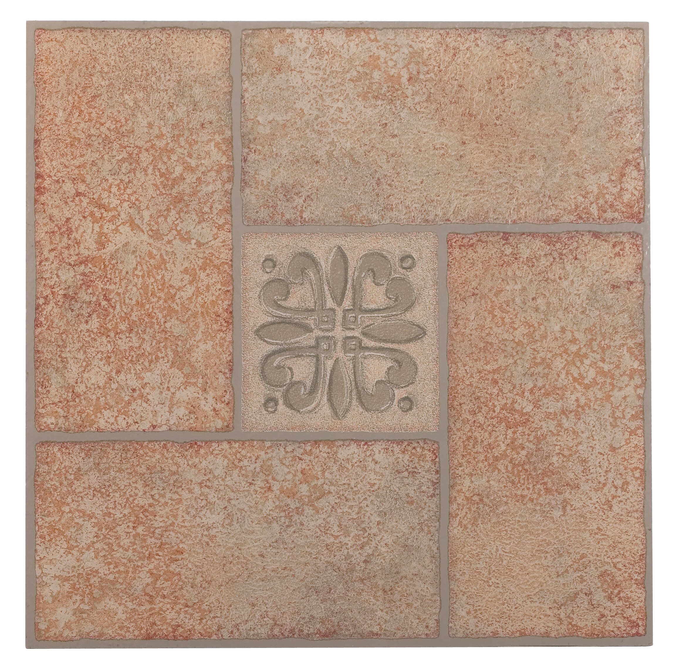 Achim Nexus Beige Terracotta 12-in x 12-in Peel and Stick Vinyl Tile Flooring (20-sq ft)