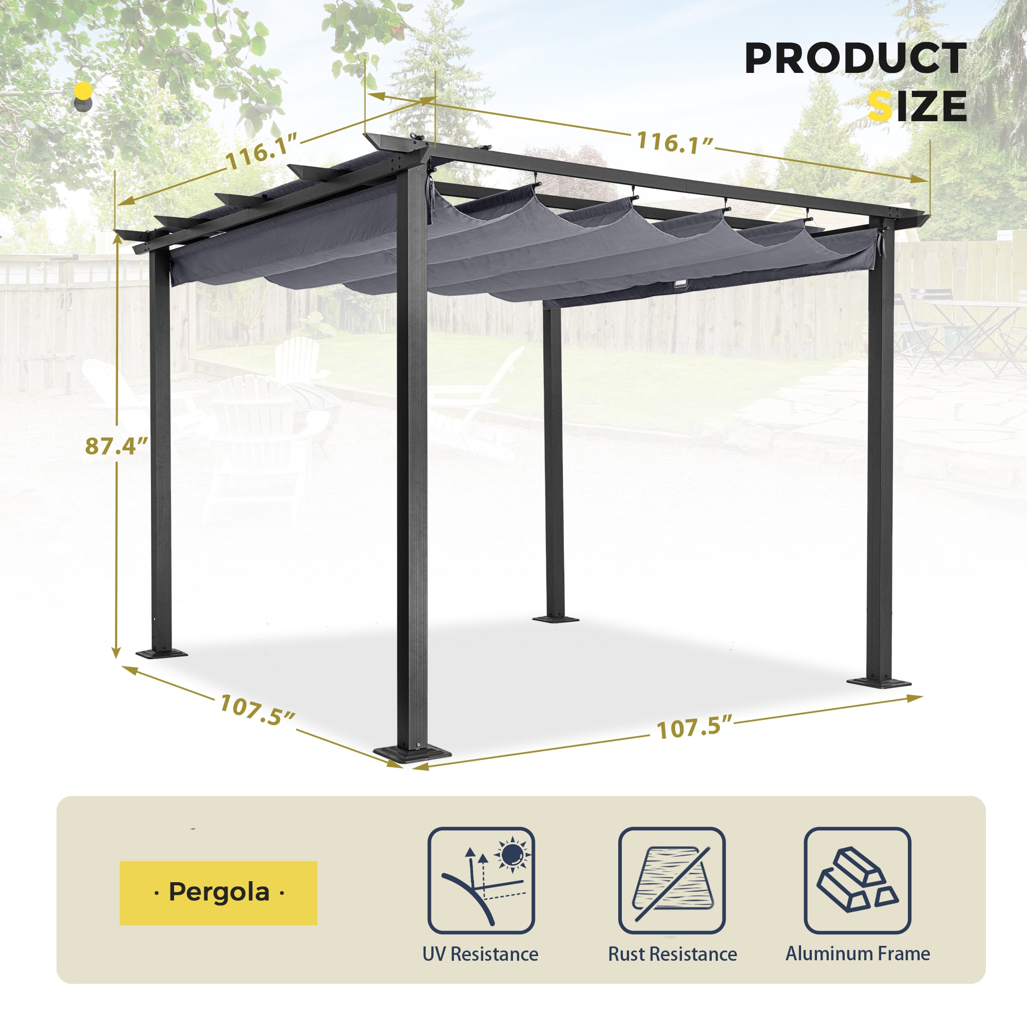  CP-ZPPL1010-H-WL2 Pergolas-2 - View #2