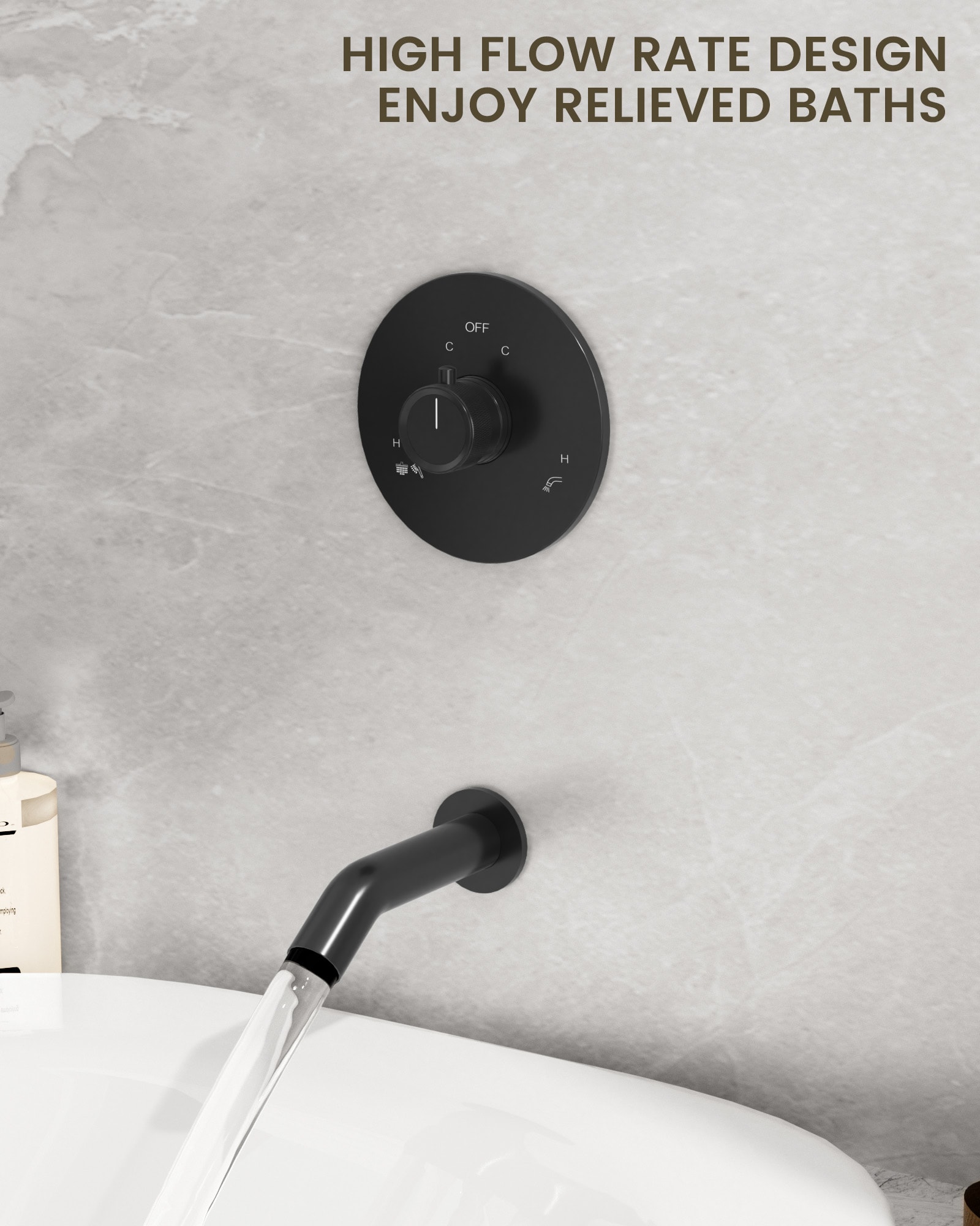 YAWWALK Y11W01-MB Tub-Shower-Faucets - View #7