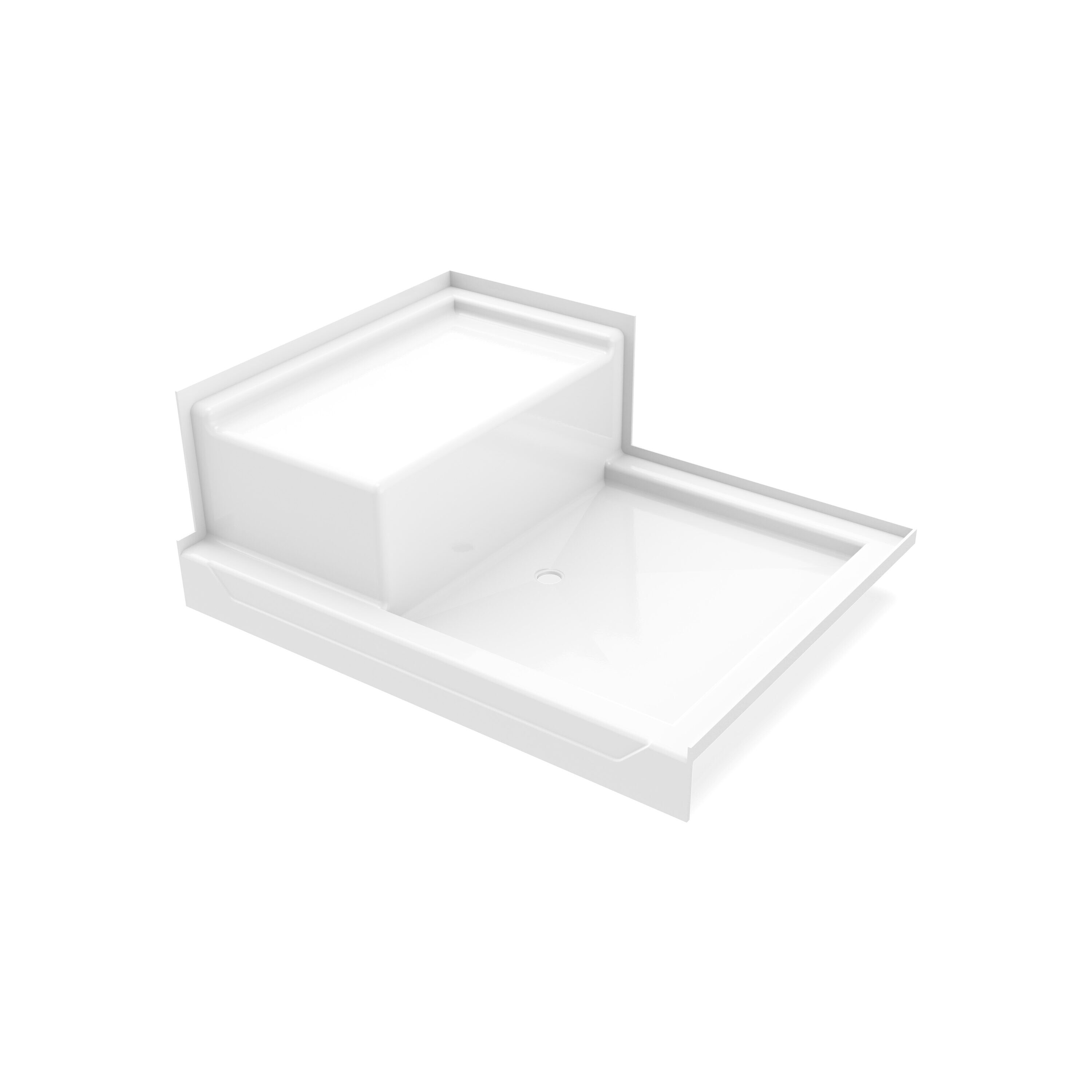 Laurel Mountain LM4836SB1SLWHTG Shower-Floors - View #3