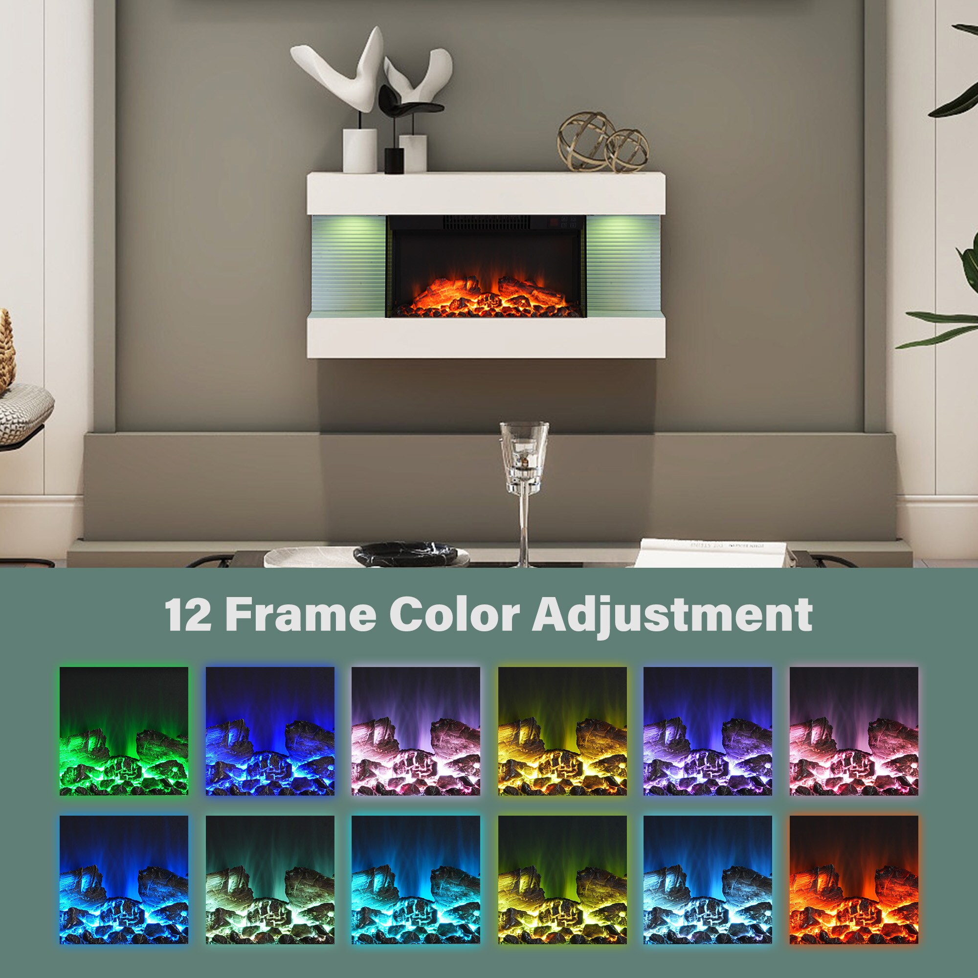 Mondawe OR-M6840B-TR Electric-Fireplaces - View #7