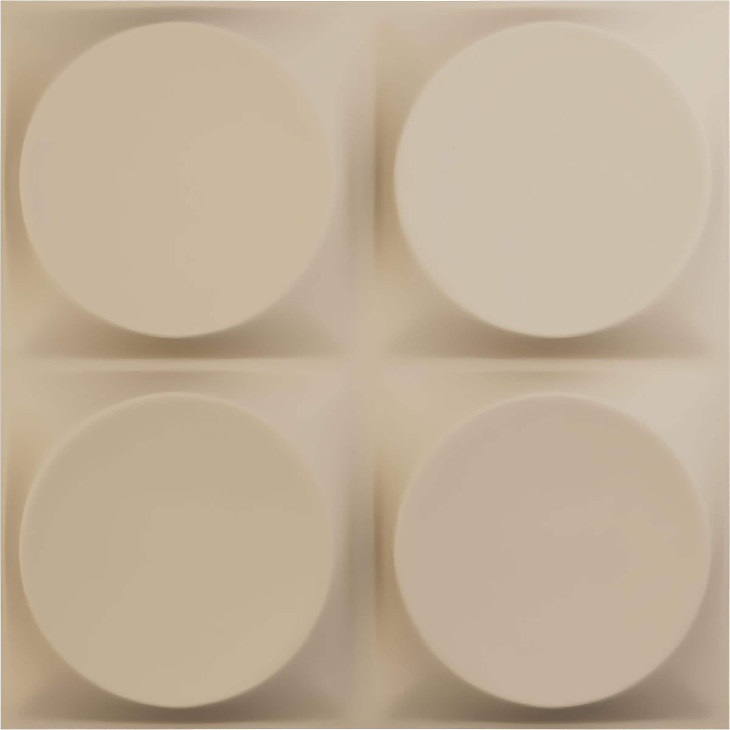 Ekena Millwork WP12X12ADGBE-CASE-12 11-7/8-in x 11-7/8-in Embossed Brown/Tan PVC Wall Panel ( 12 -Pack, Covers 11.76-sq ft )