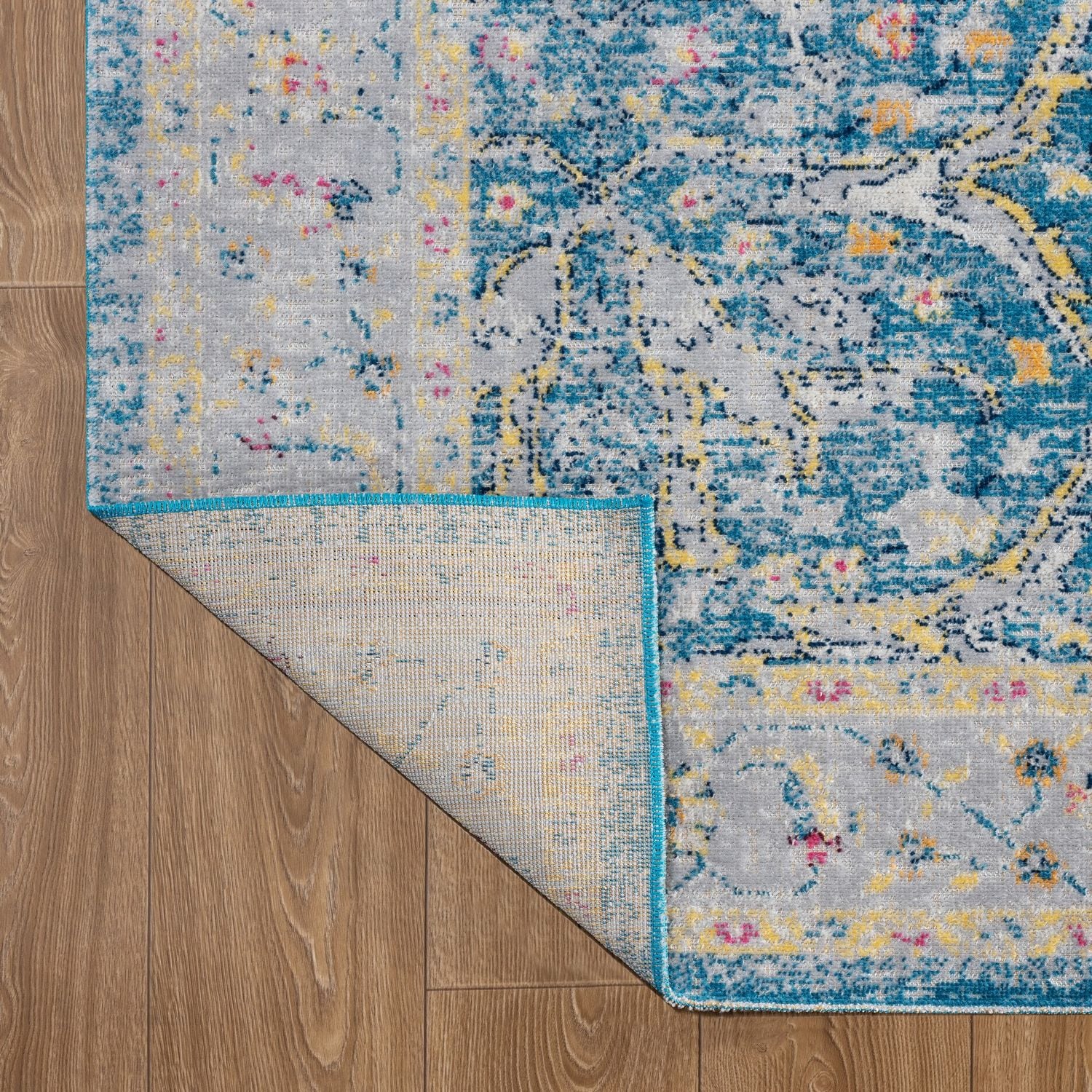 Antiquity Blue Distressed 8' x 10' Tufted Outdoor Rug