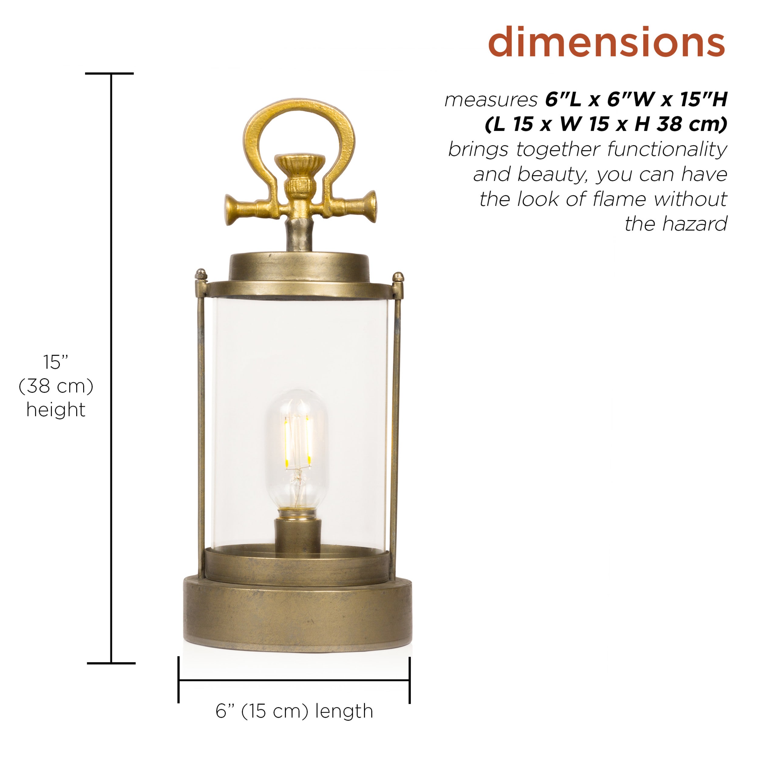 Alpine Corporation ILT100HH-S-GD Outdoor-Decorative-Lanterns - View #10