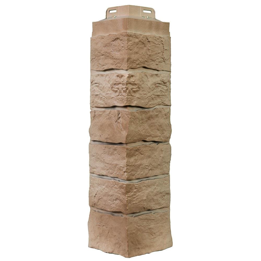 Novik 120140012 Stacked Stone Corner 7.92 Linear feet Sand Blend Stone veneer