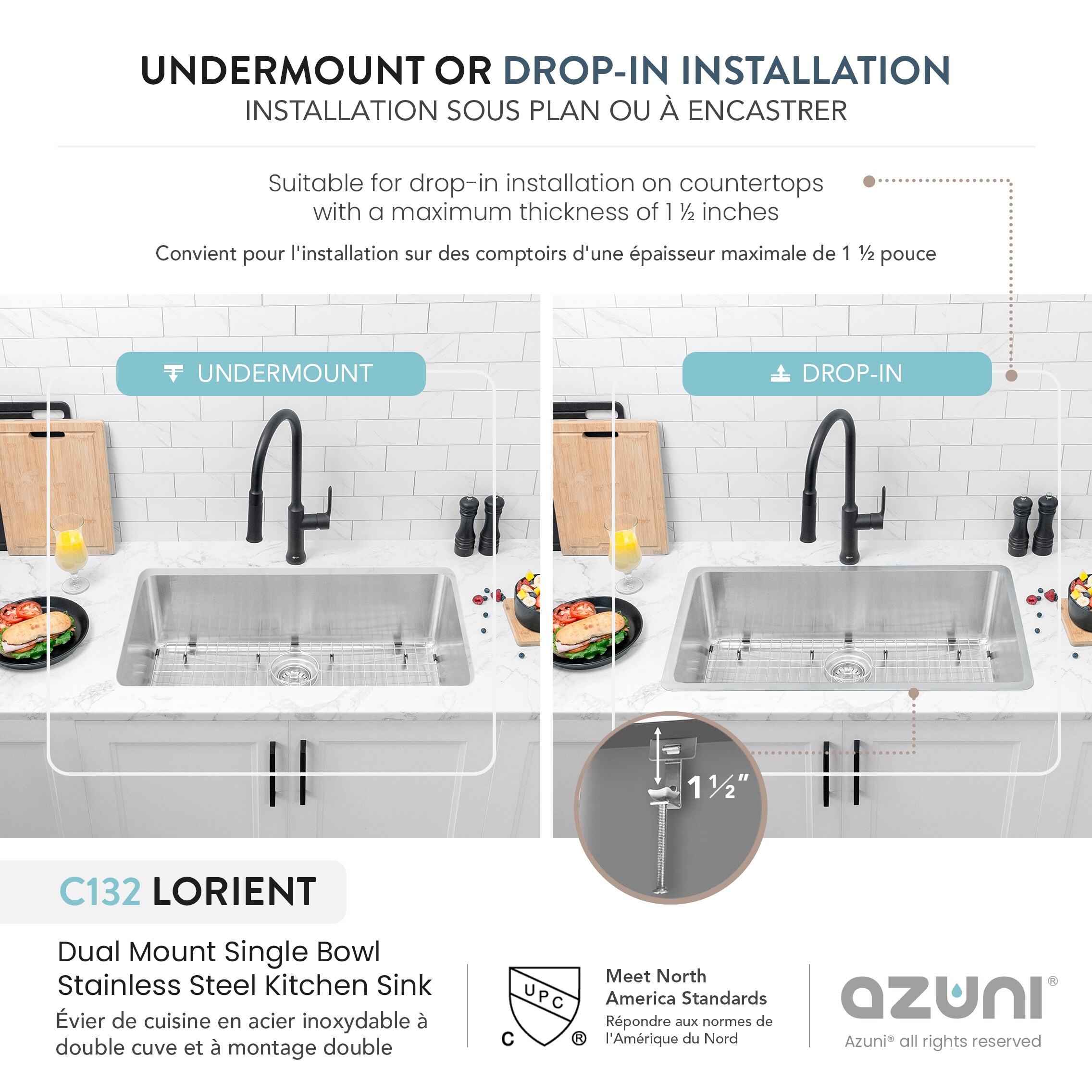 Azuni C132 Kitchen-Sinks - View #5